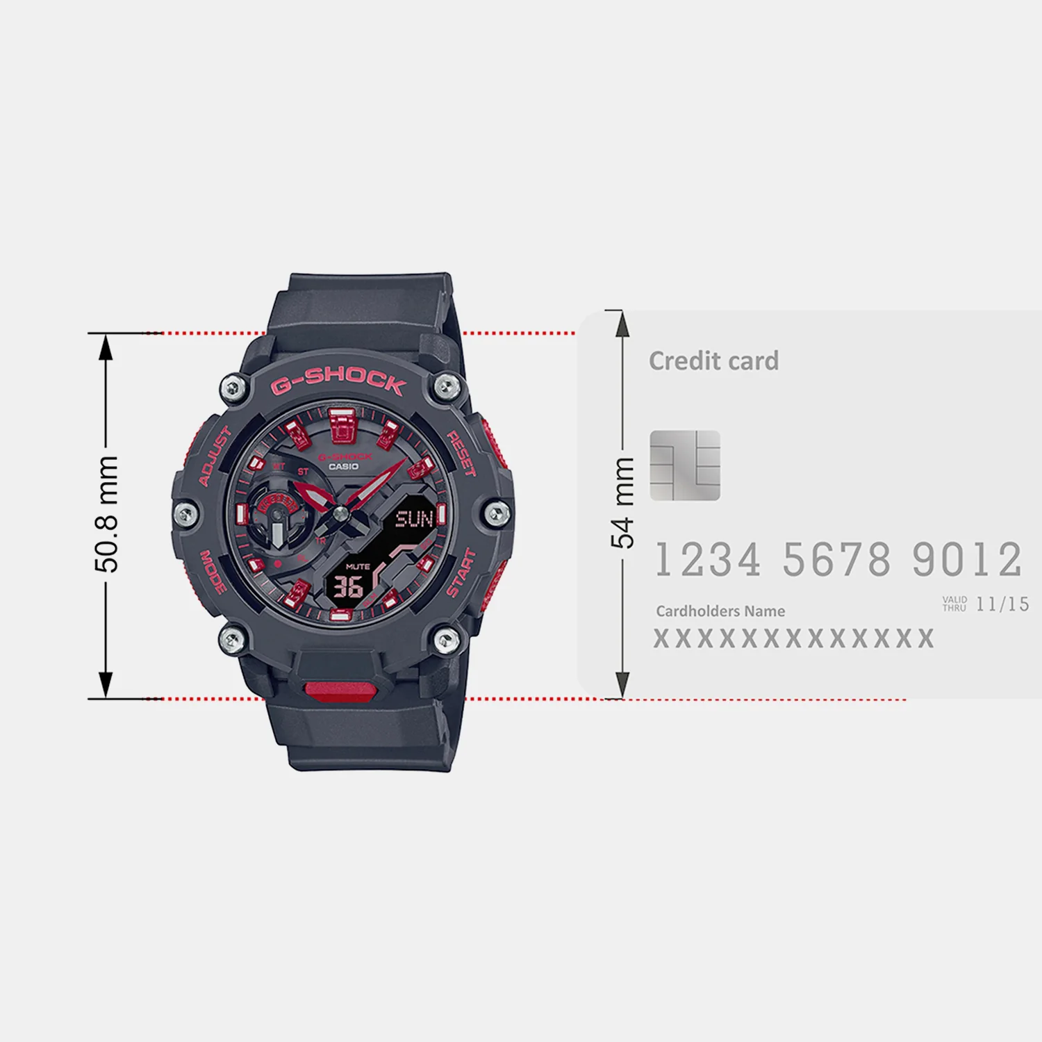 G-Shock Men Quartz Black Dial Analog-Digital Resin Watch G1309 - Image 7