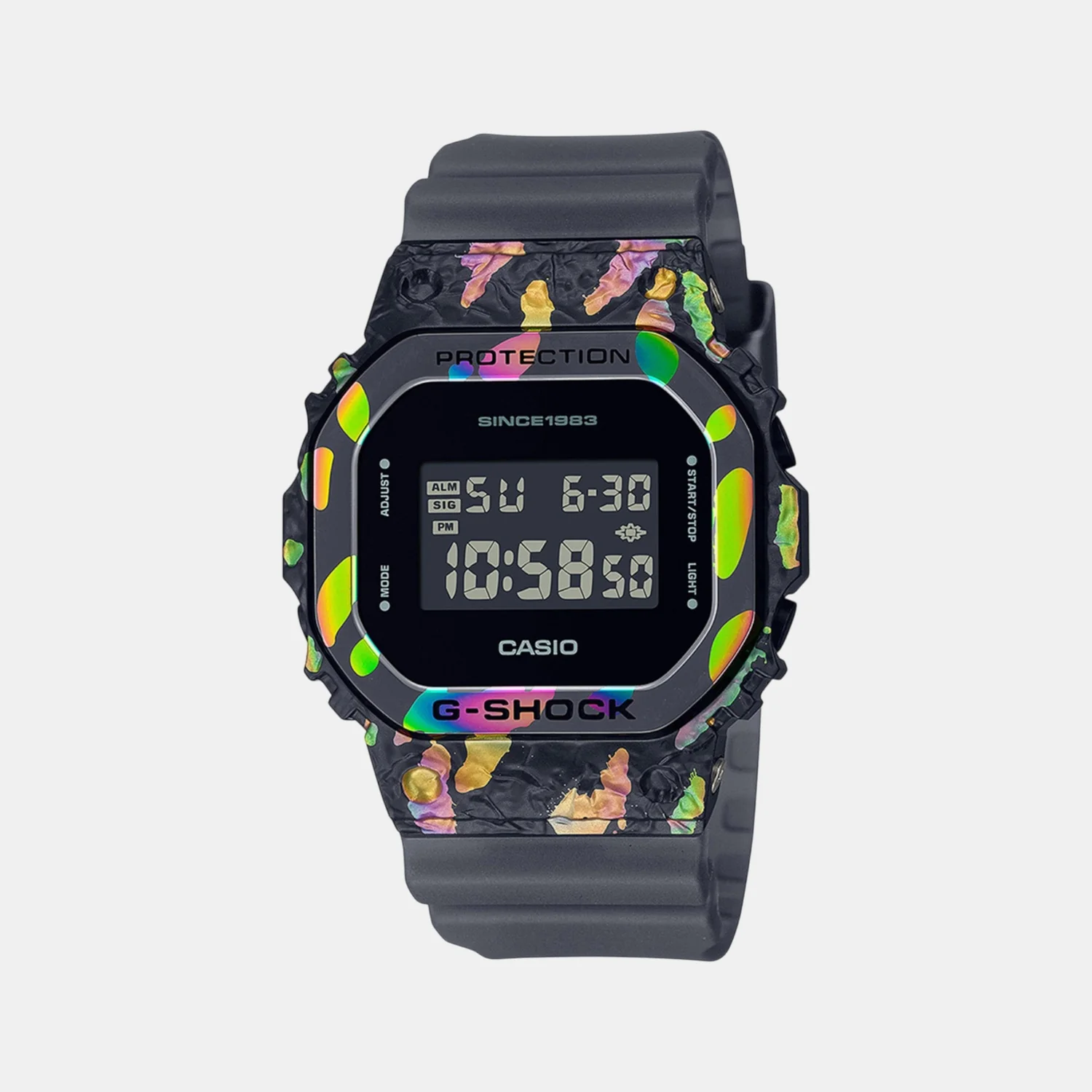 G-Shock Men Quartz Black Dial Digital Resin Watch G1348