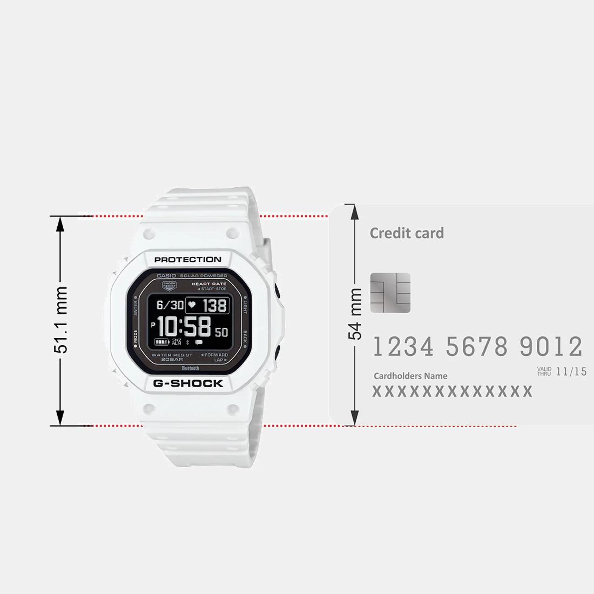 G-Shock Men Quartz Black Dial Digital Resin Watch G1546 - Image 9