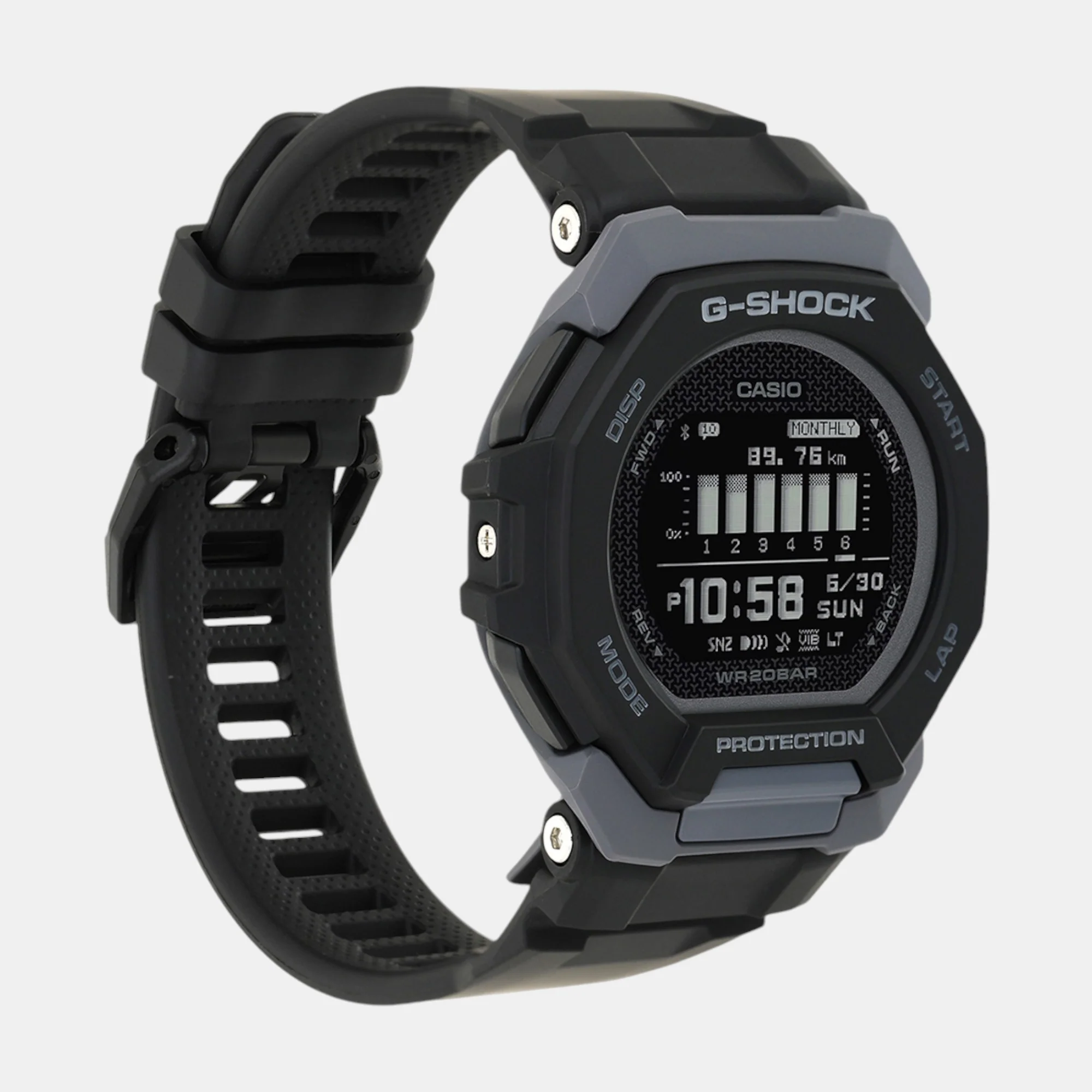 G-Shock Men Quartz Black Dial Digital Rubber Watch G1586 - Image 3
