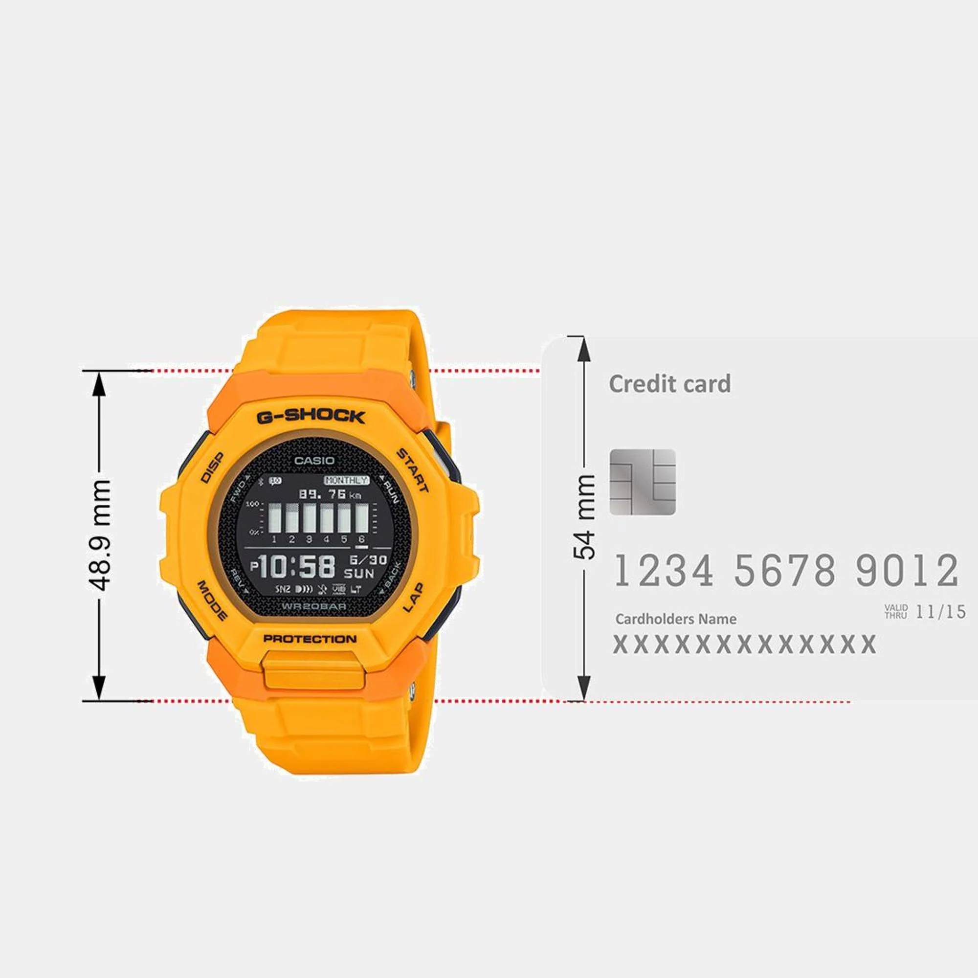 G-Shock Men Quartz Black Dial Digital Resin Watch G1588 - Image 10