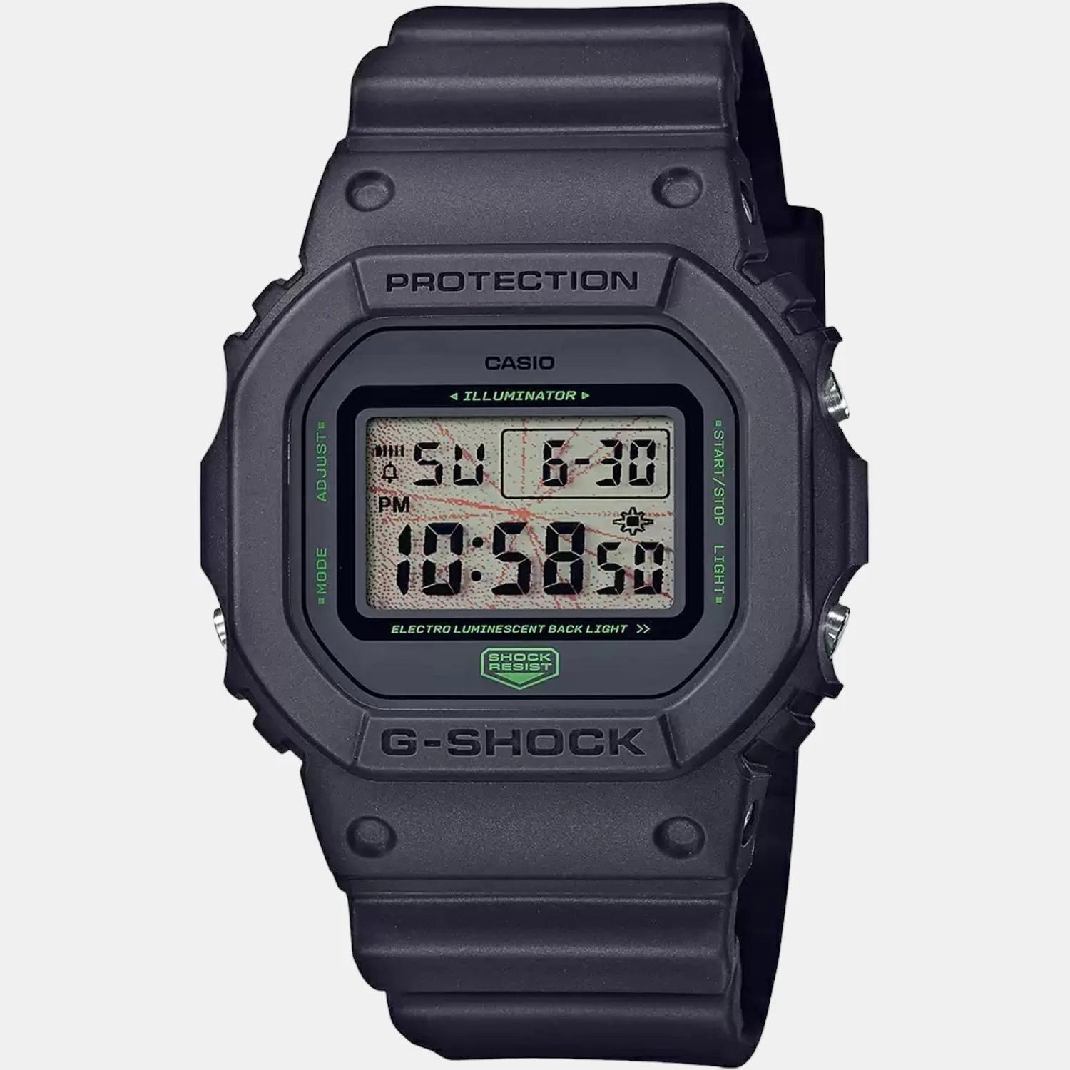 G-Shock Men Quartz Black Dial Digital Silicone Watch G1133 - Image 2