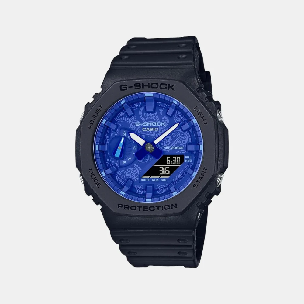 G-Shock Men Quartz Blue Dial Analog-Digital Resin Watch G1237