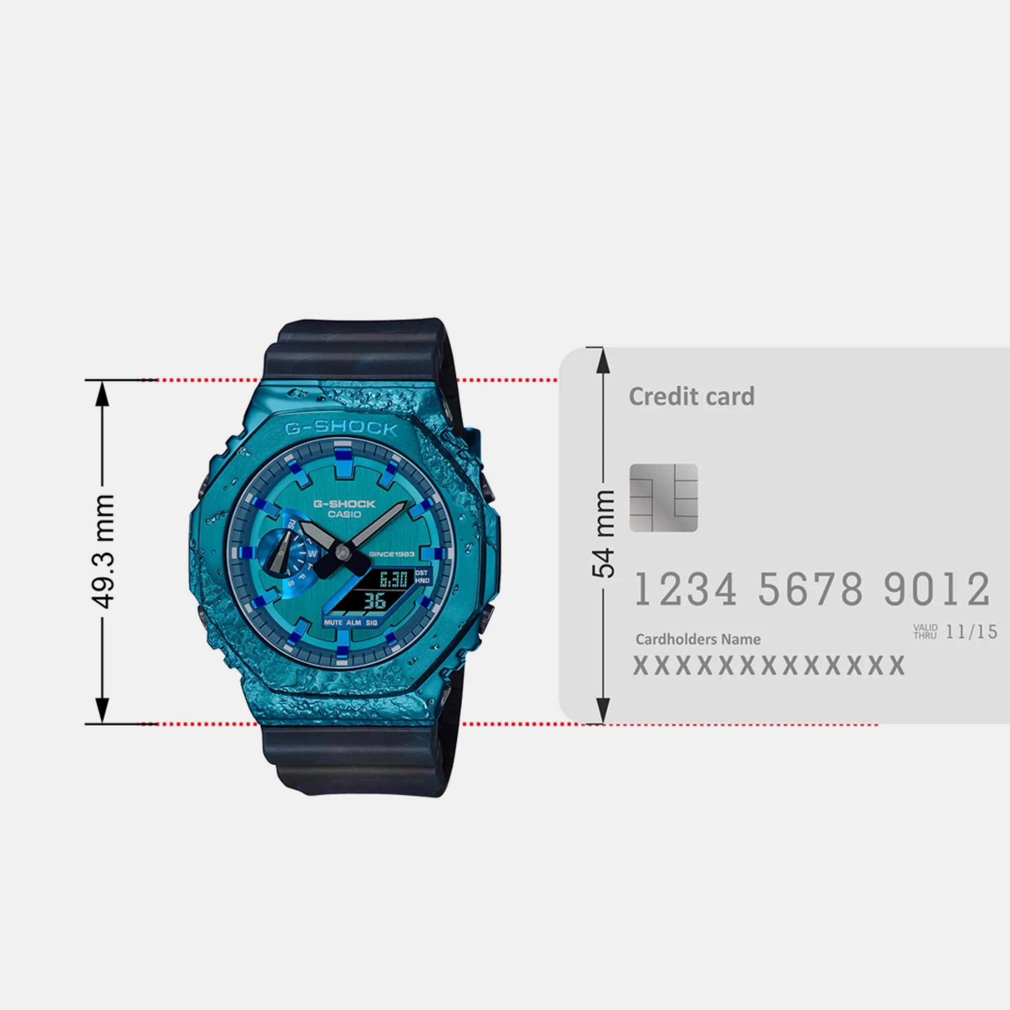 G-Shock Men Quartz Blue Dial Analog-Digital Resin Watch G1347 - Image 7