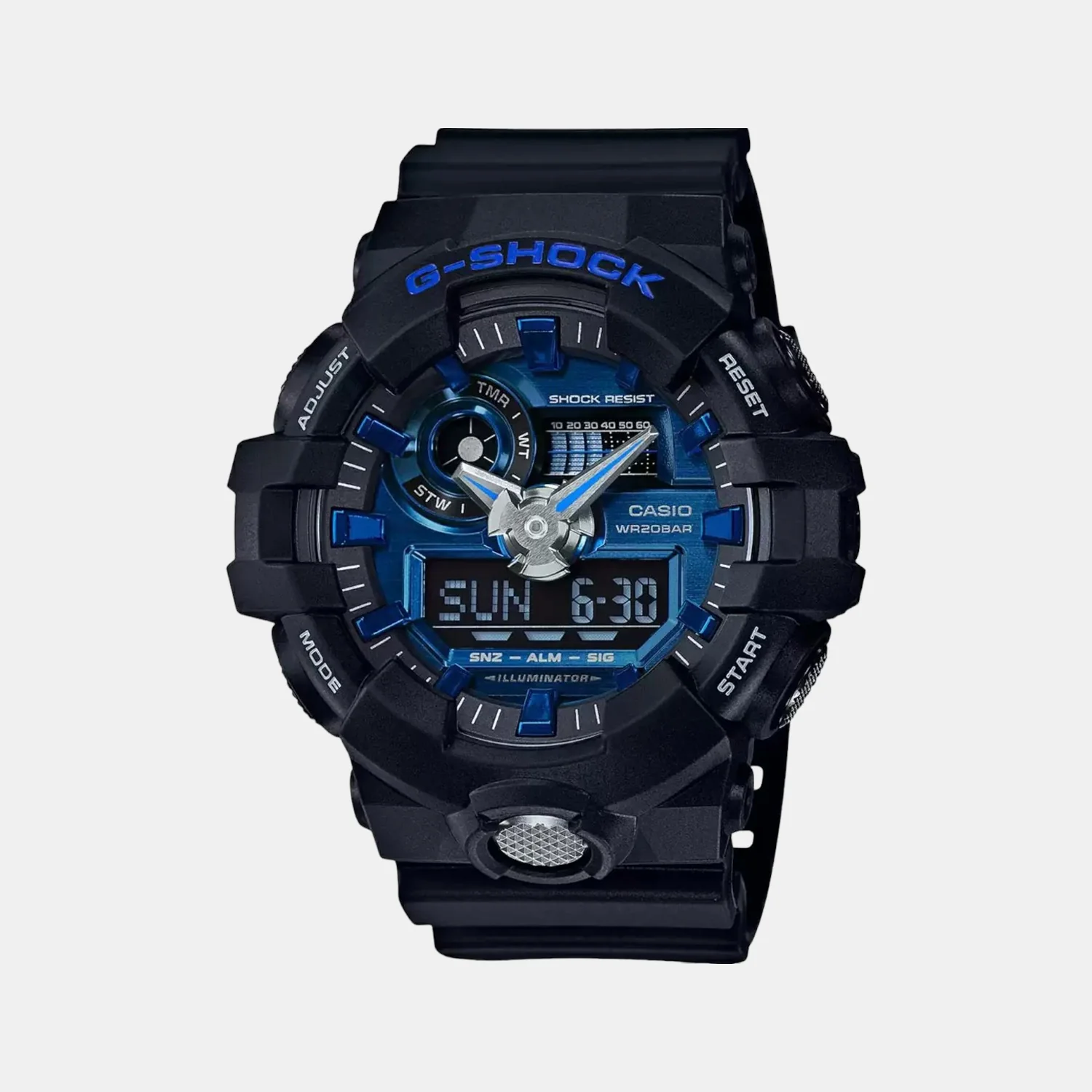 G-Shock Men Quartz Blue Dial Analog-Digital Resin Watch G739
