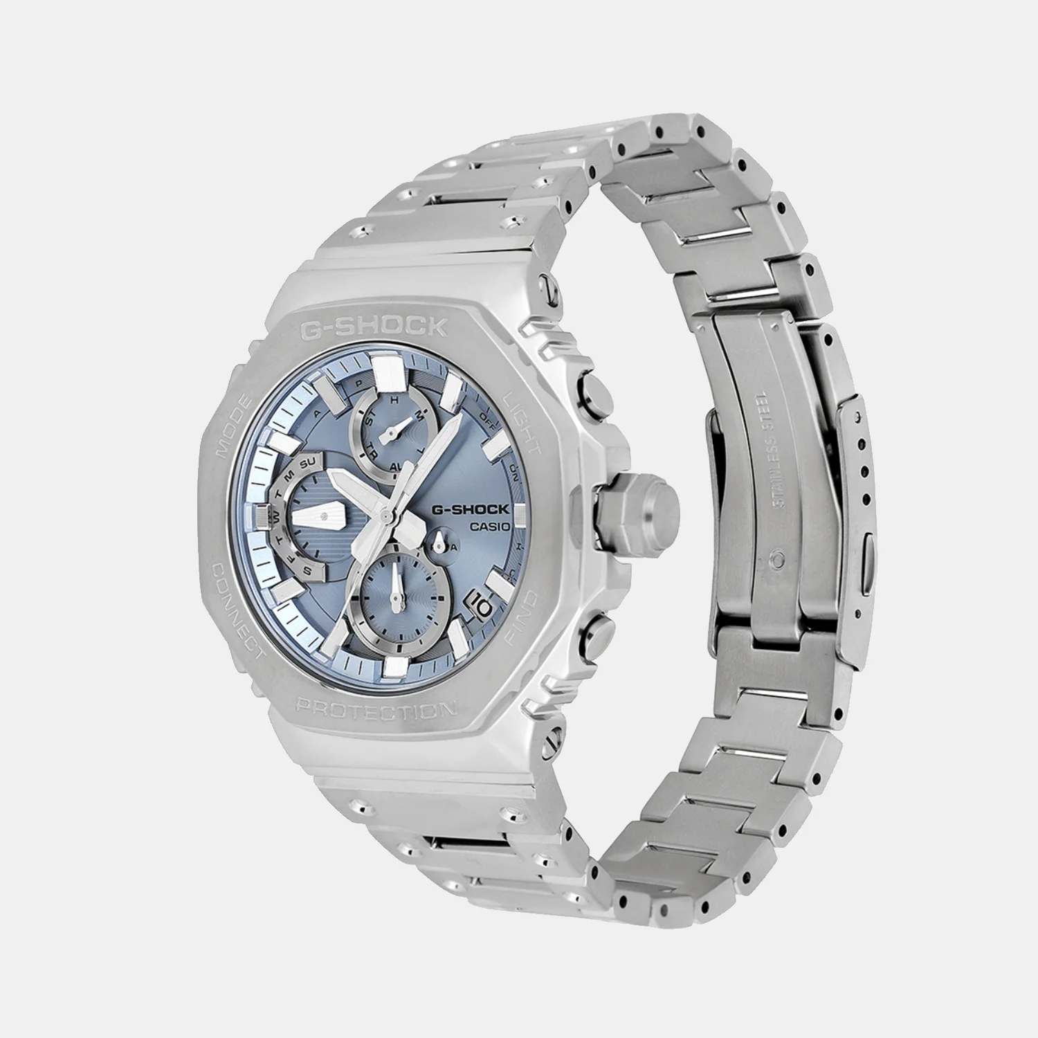 G-Shock Men Quartz Blue Dial Chronograph Stainless Steel Watch G1630 - Image 2