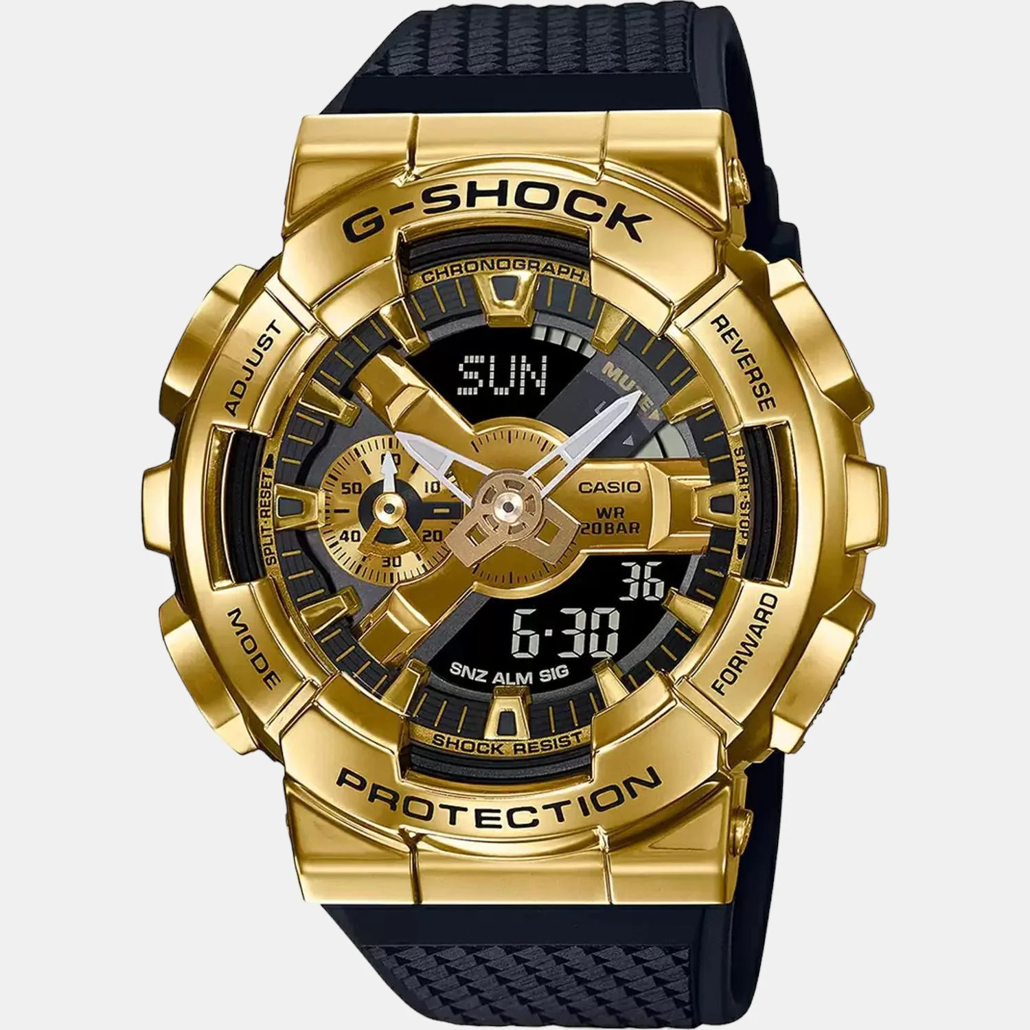G-Shock Men Quartz Gold Dial Analog-Digital Resin Watch G1053 - Image 3