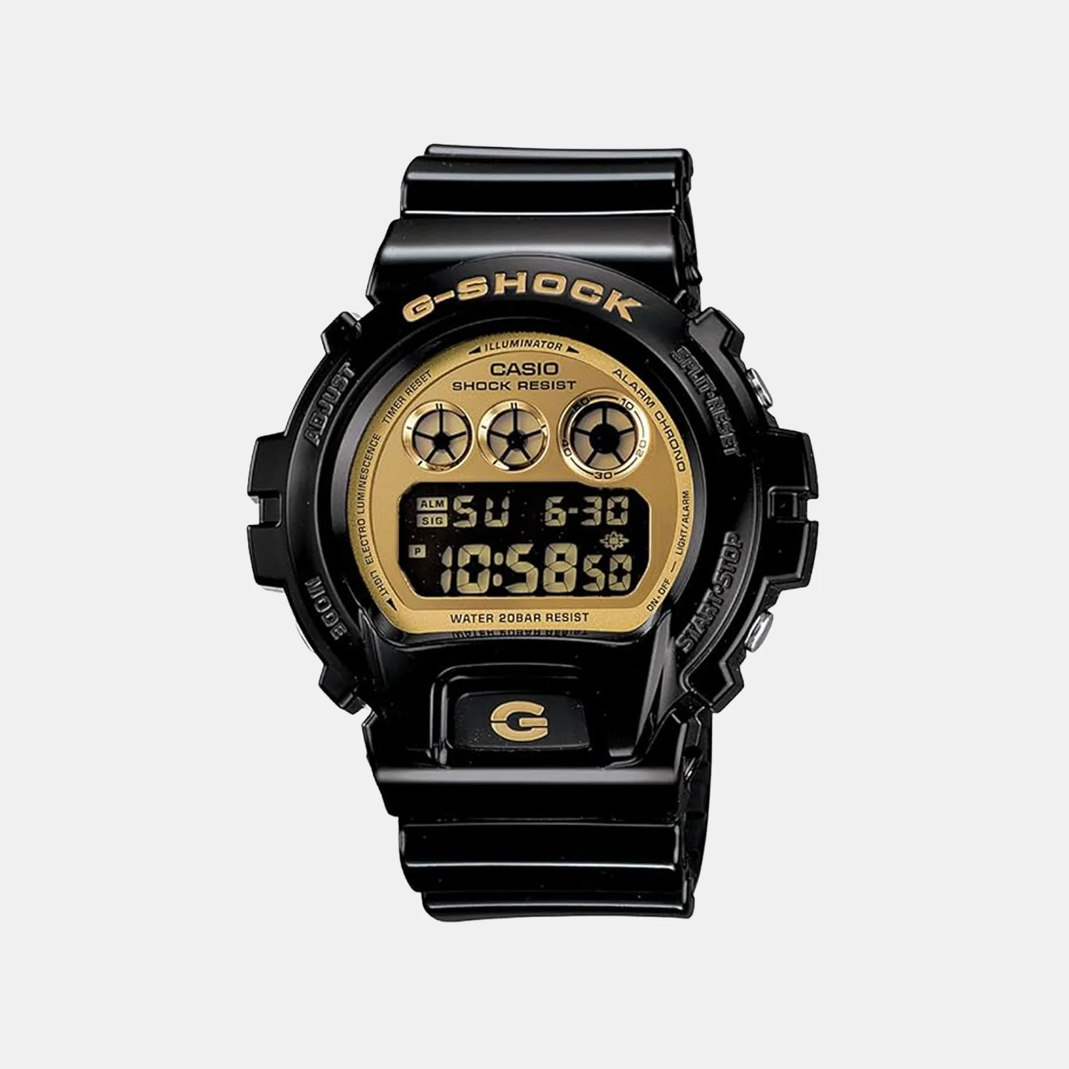 G-Shock Men Quartz Gold Dial Digital Resin Watch DW-6900CB-1DR G265