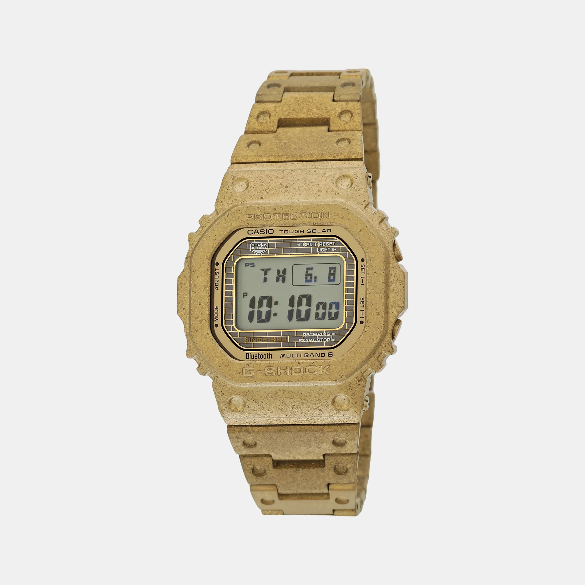 G-Shock Men Quartz Gold Dial Digital Stainless Steel Watch G1392 - Image 2