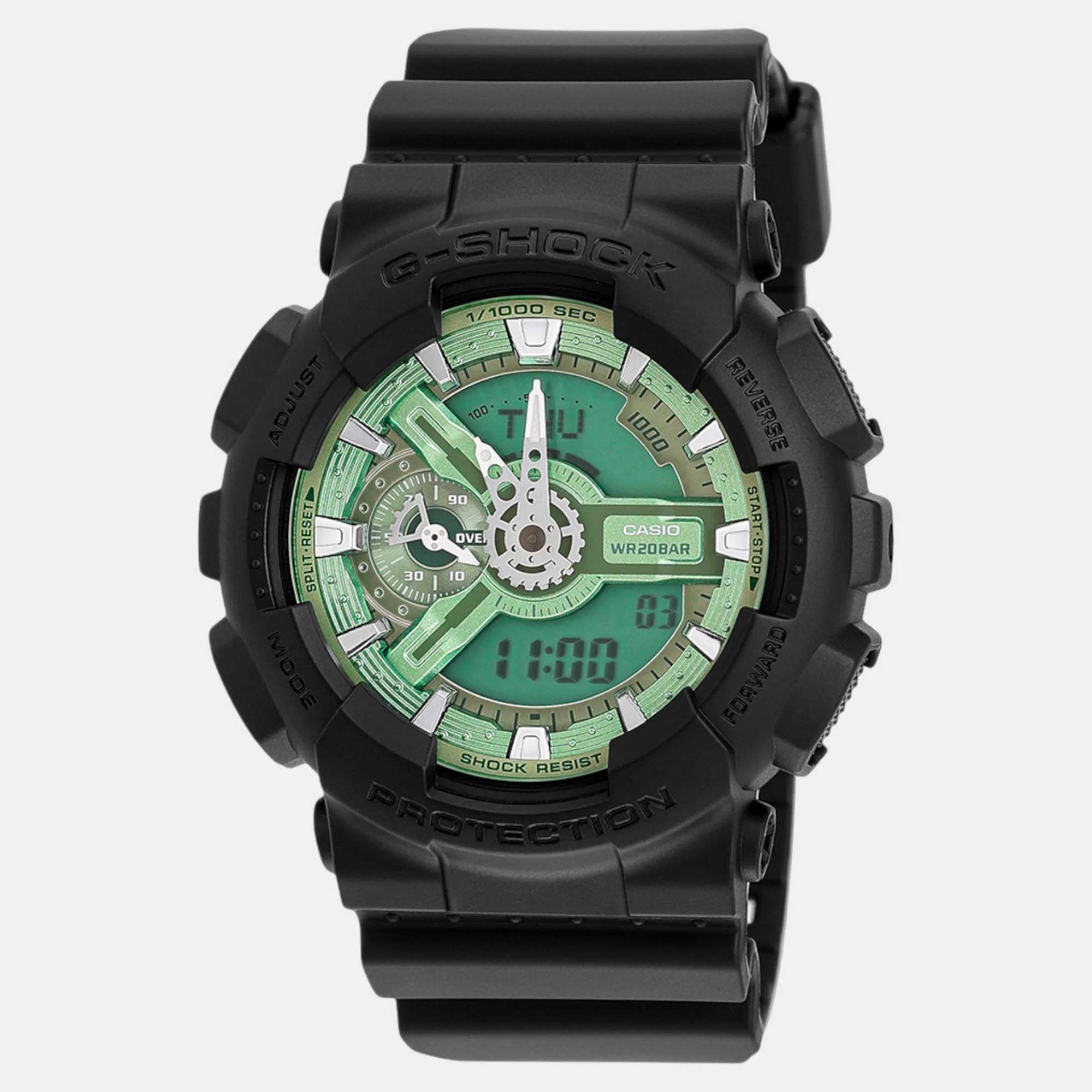 G-Shock Men Quartz Green Dial Analog-Digital Resin Watch G1519 - Image 2