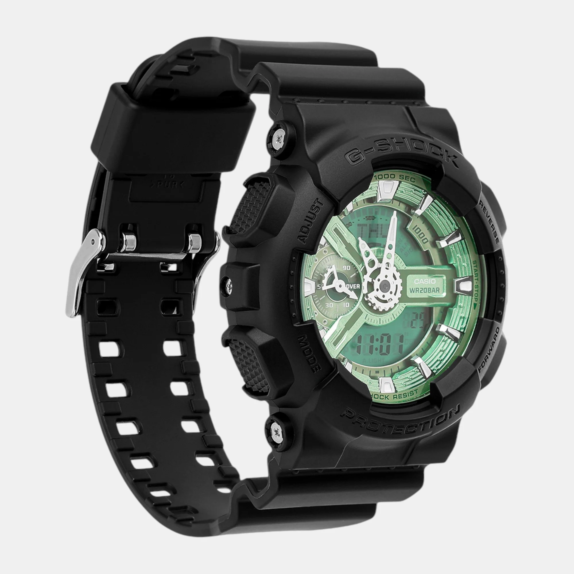 G-Shock Men Quartz Green Dial Analog-Digital Resin Watch G1519 - Image 5