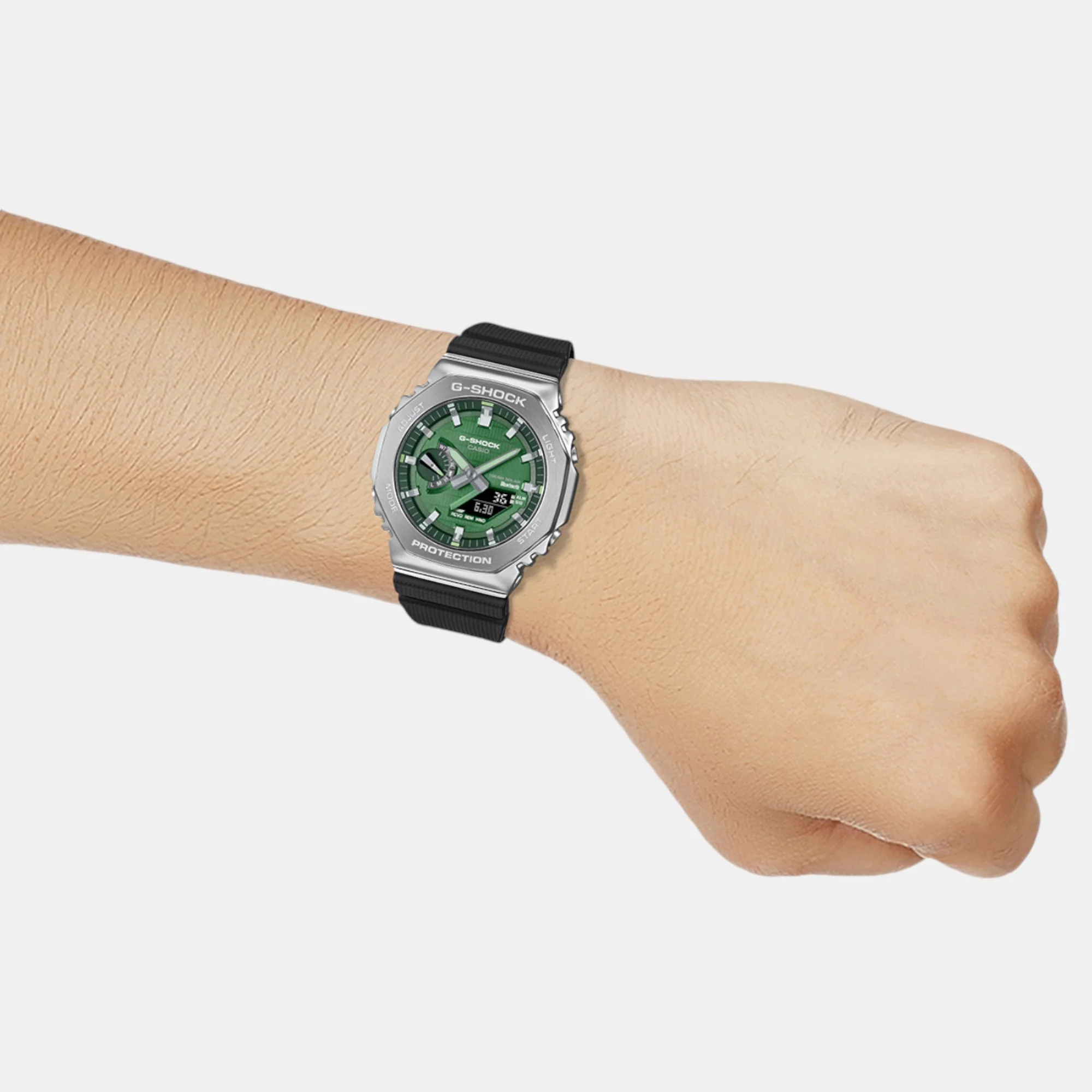 G-Shock Men Quartz Green Dial Analog-Digital Resin Watch G1583 - Image 8