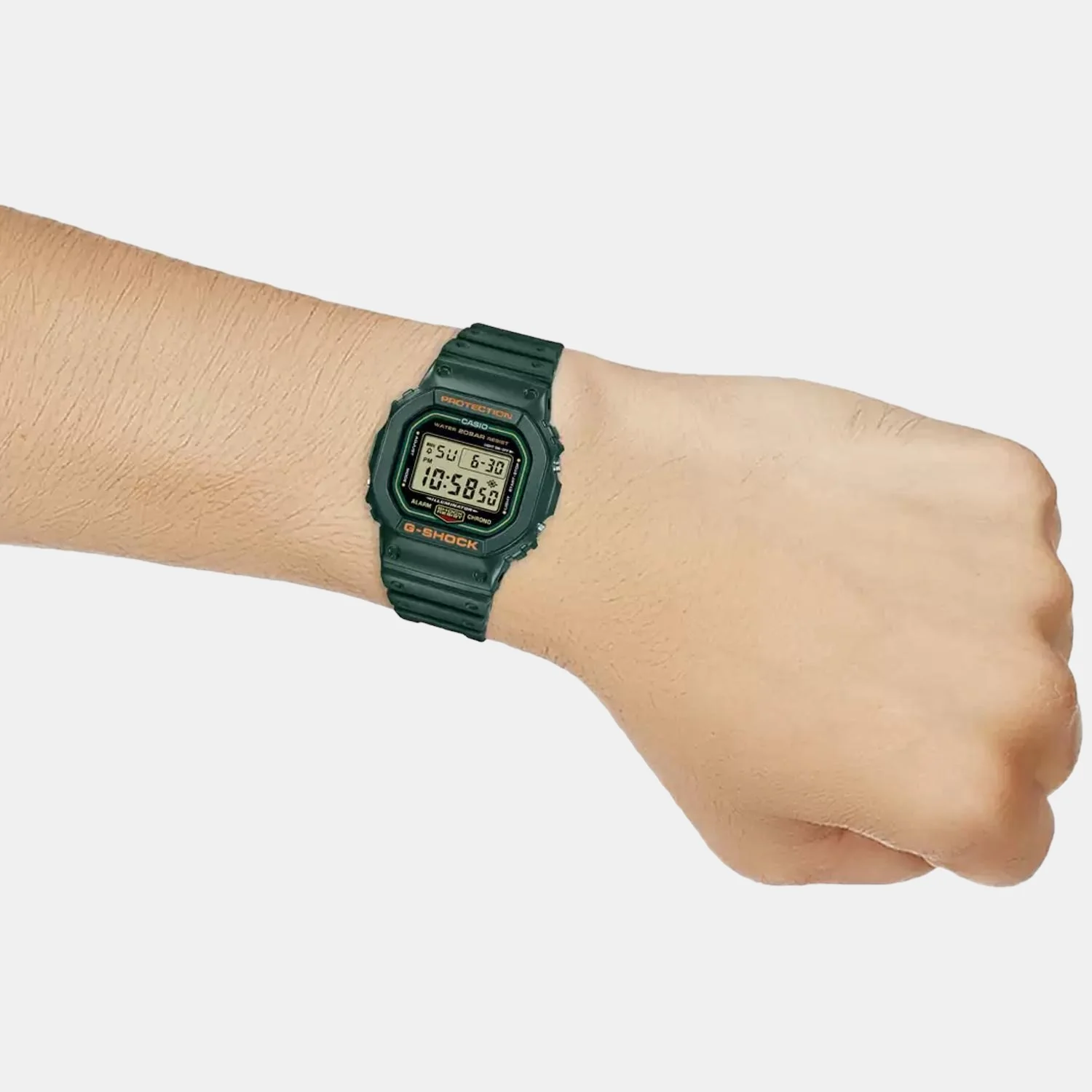 G-Shock Men Quartz Green Dial Digital Resin Watch G1173 - Image 6