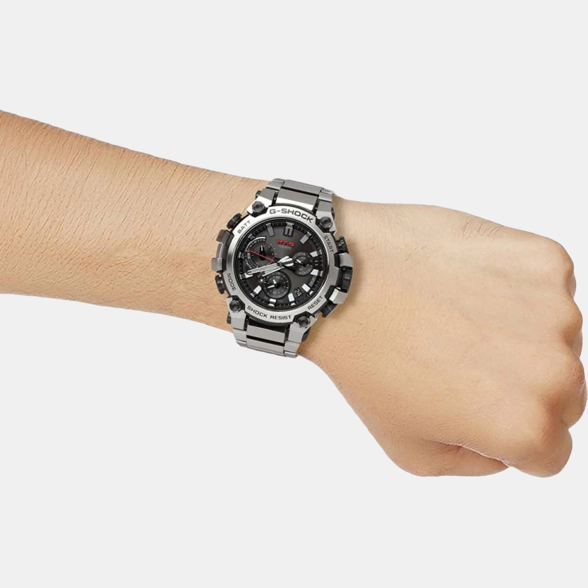 G-Shock Men Quartz Grey Dial Chronograph Stainless Steel Watch G1306 - Image 4