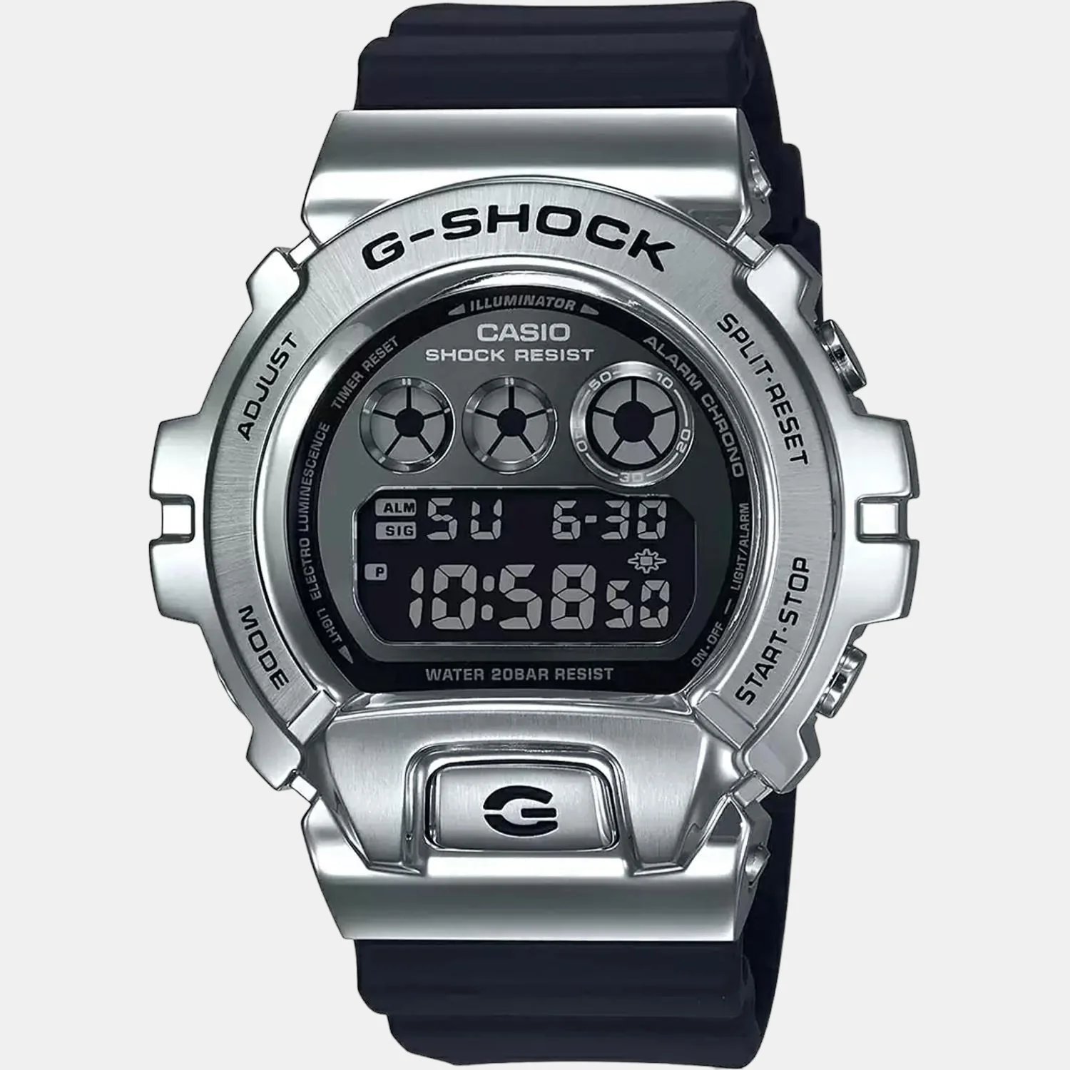 G-Shock Men Quartz Grey Dial Digital Resin Watch G1025 - Image 2