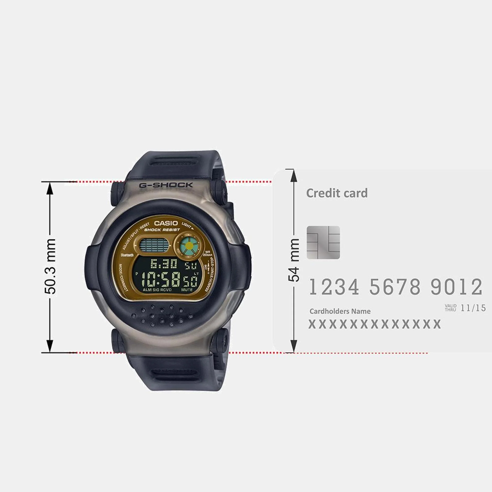 G-Shock Men Quartz Brown Dial Digital Resin Watch G1343 - Image 8