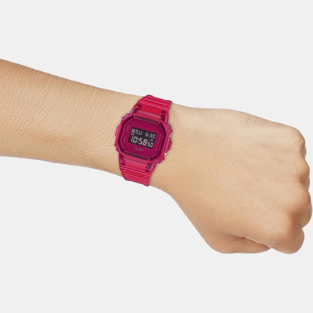 G-Shock Men Quartz Pink Dial Digital Resin Watch G1005 - Image 6