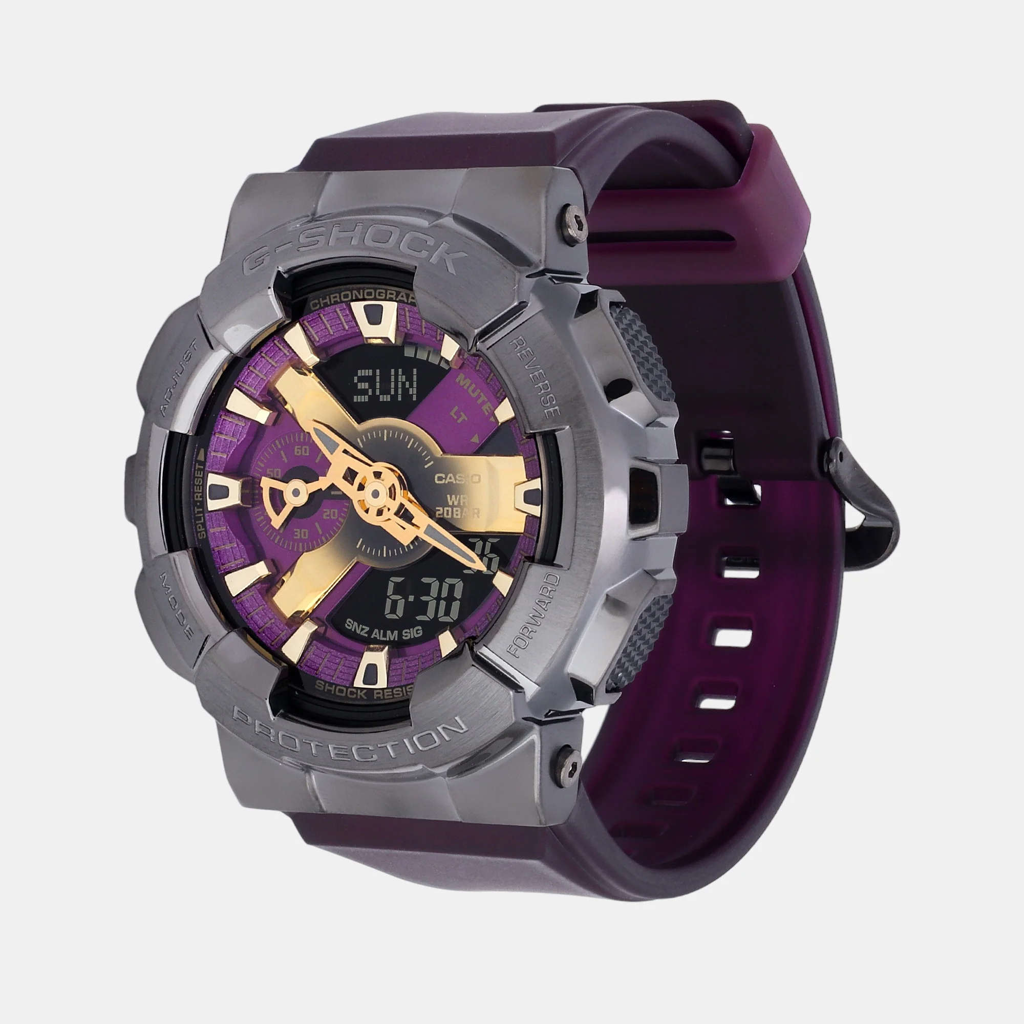 G-Shock Men Quartz Purple Dial Analog-Digital Resin Watch G1435 - Image 6
