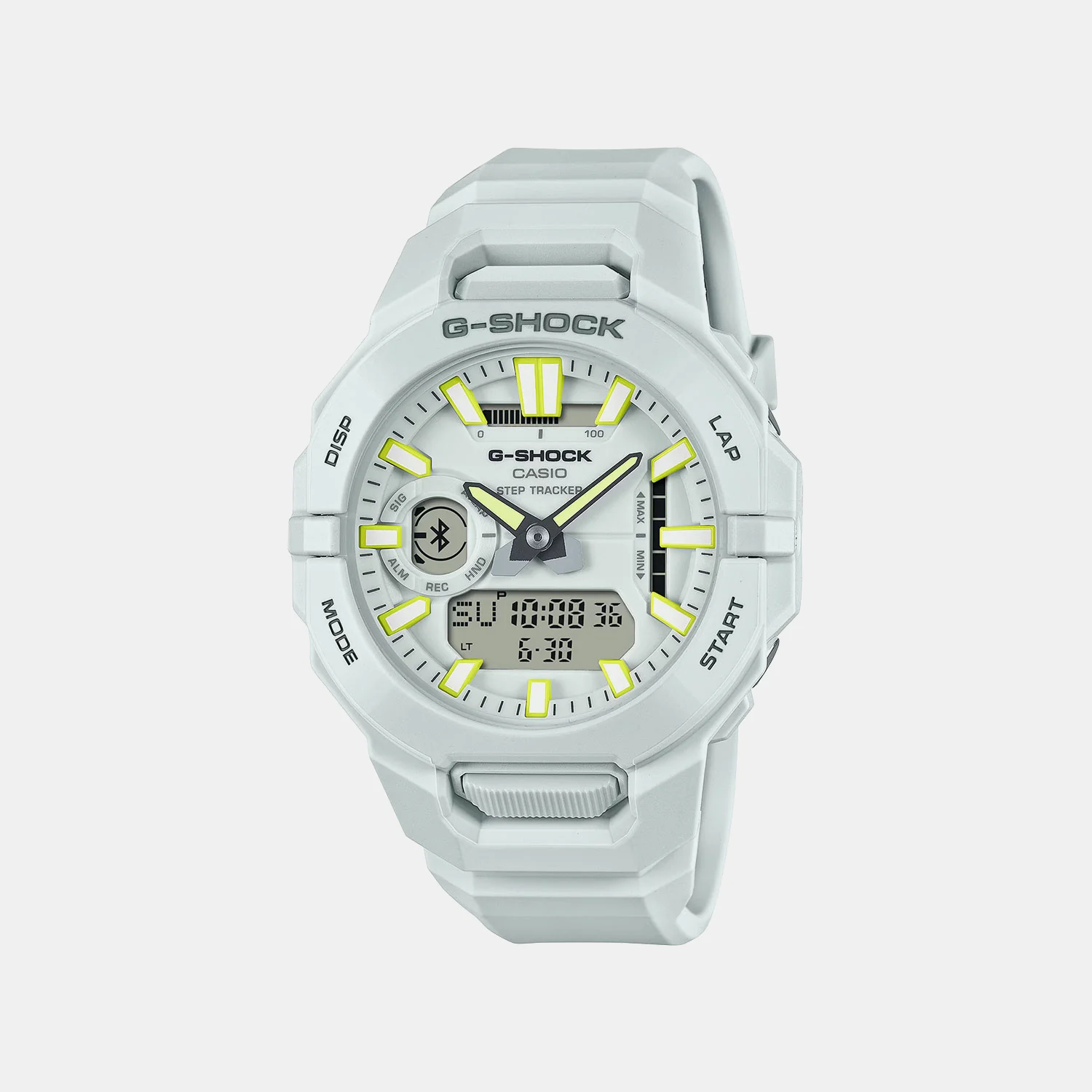 G-Shock Men Quartz White Dial Analog-Digital Resin Watch G1711 GBA-950-7ADR