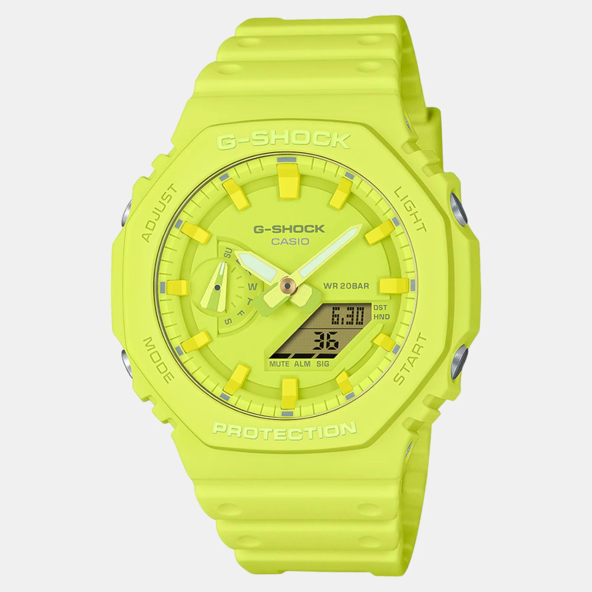 G-Shock Men Quartz Yellow Dial Analog-Digital Resin Watch G1523 - Image 2