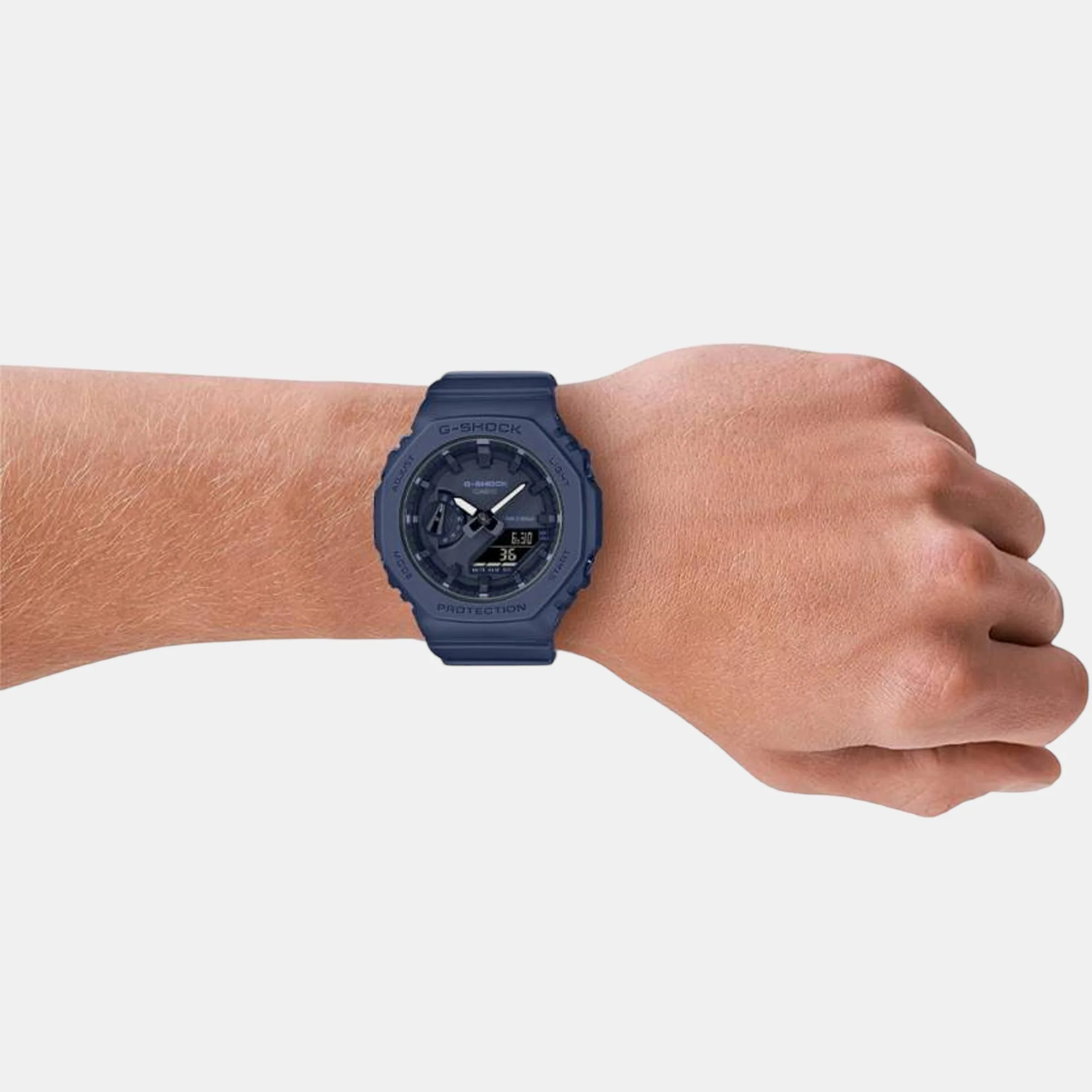 G-Shock Women Men Quartz Blue Dial Analog-Digital Resin Watch G1329 - Image 4