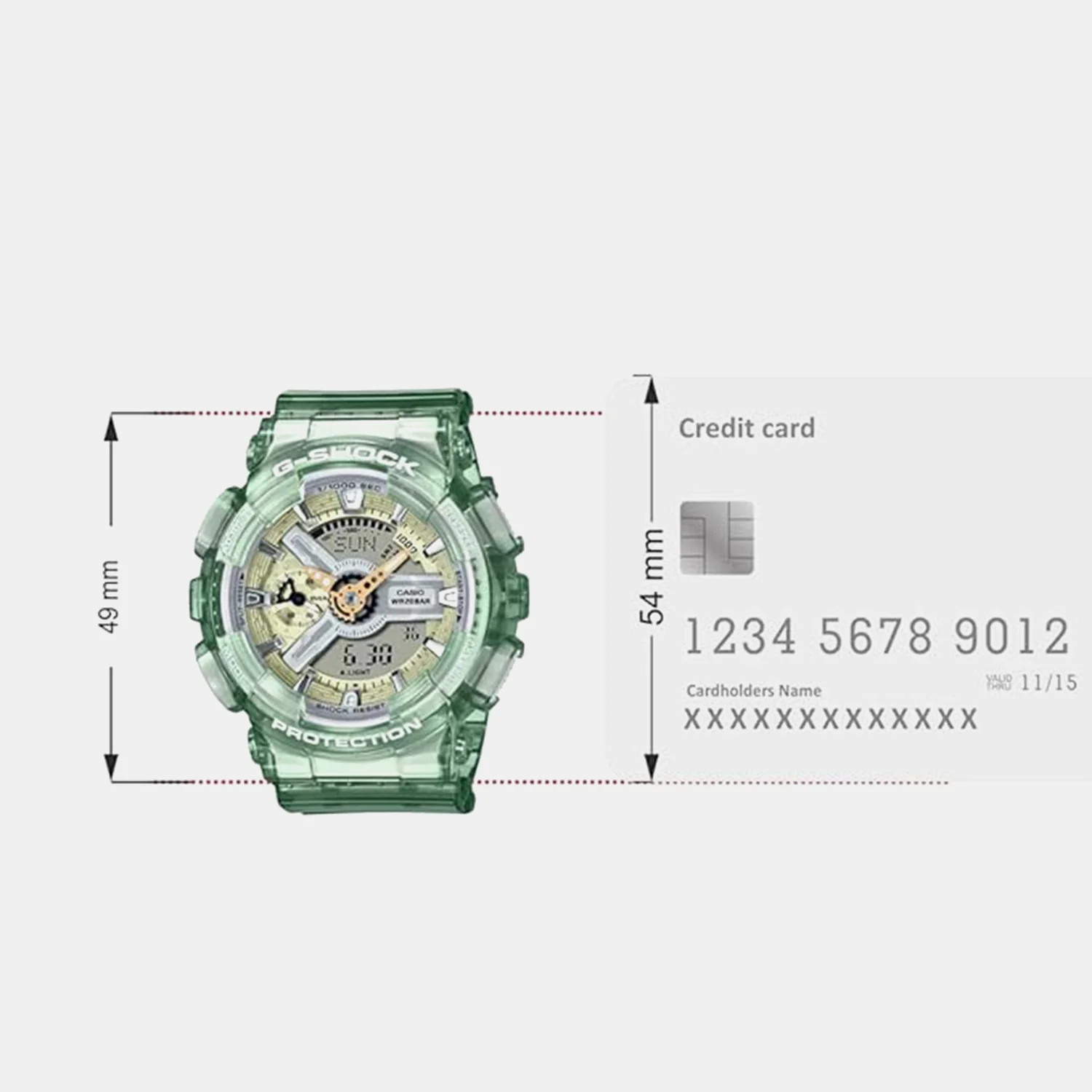 G-Shock Women Quartz Grey Dial Analog-Digital Resin Watch G1223 - Image 5