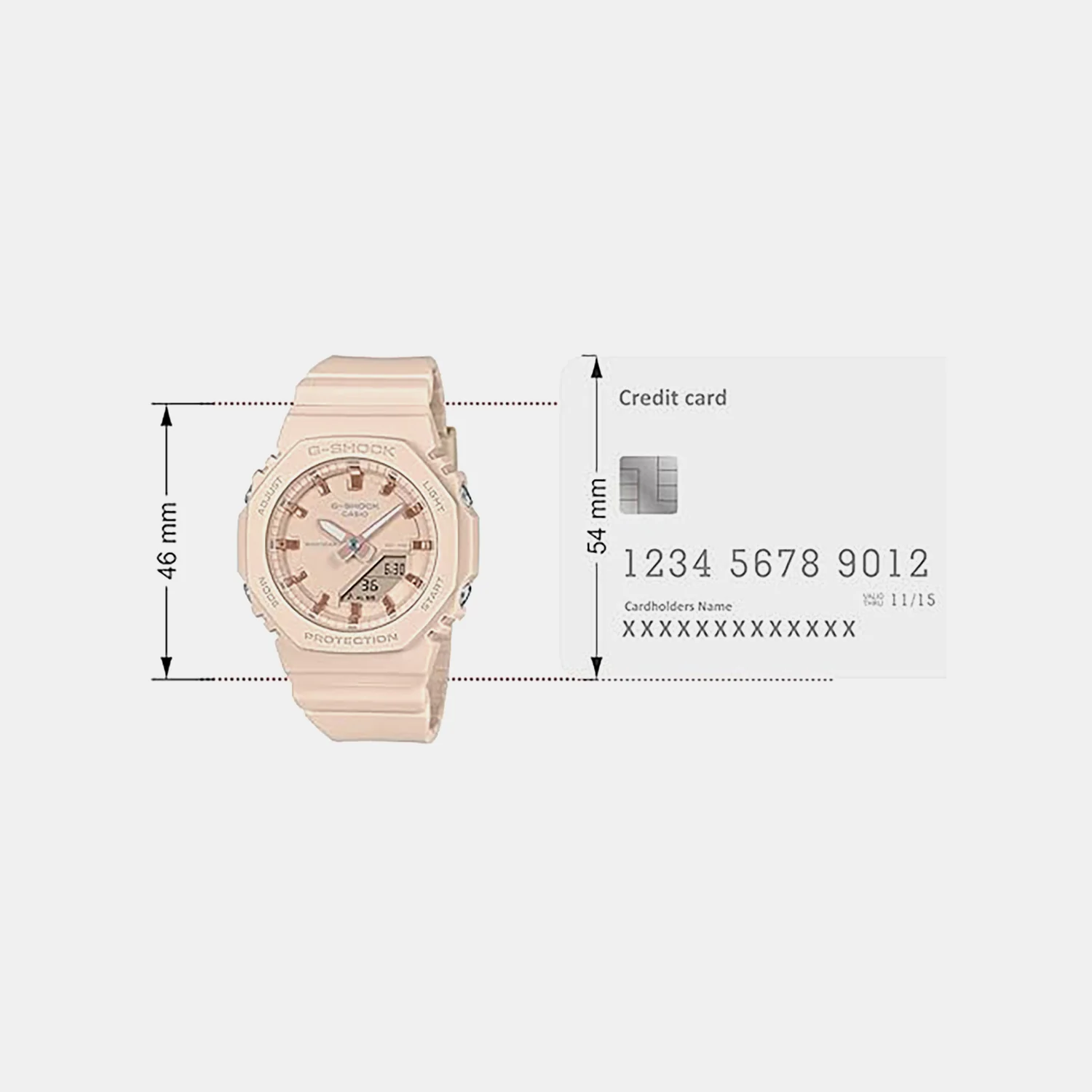 G-Shock Women Quartz Pink Dial Analog-Digital Resin Watch G1699 - Image 5