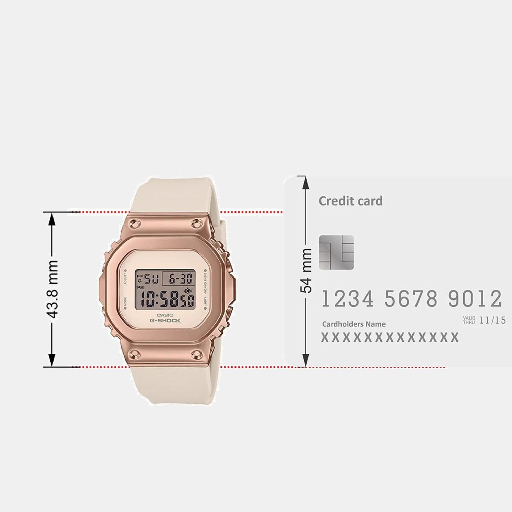 G-Shock Women Quartz Pink Dial Digital Resin Watch G1536 - Image 9