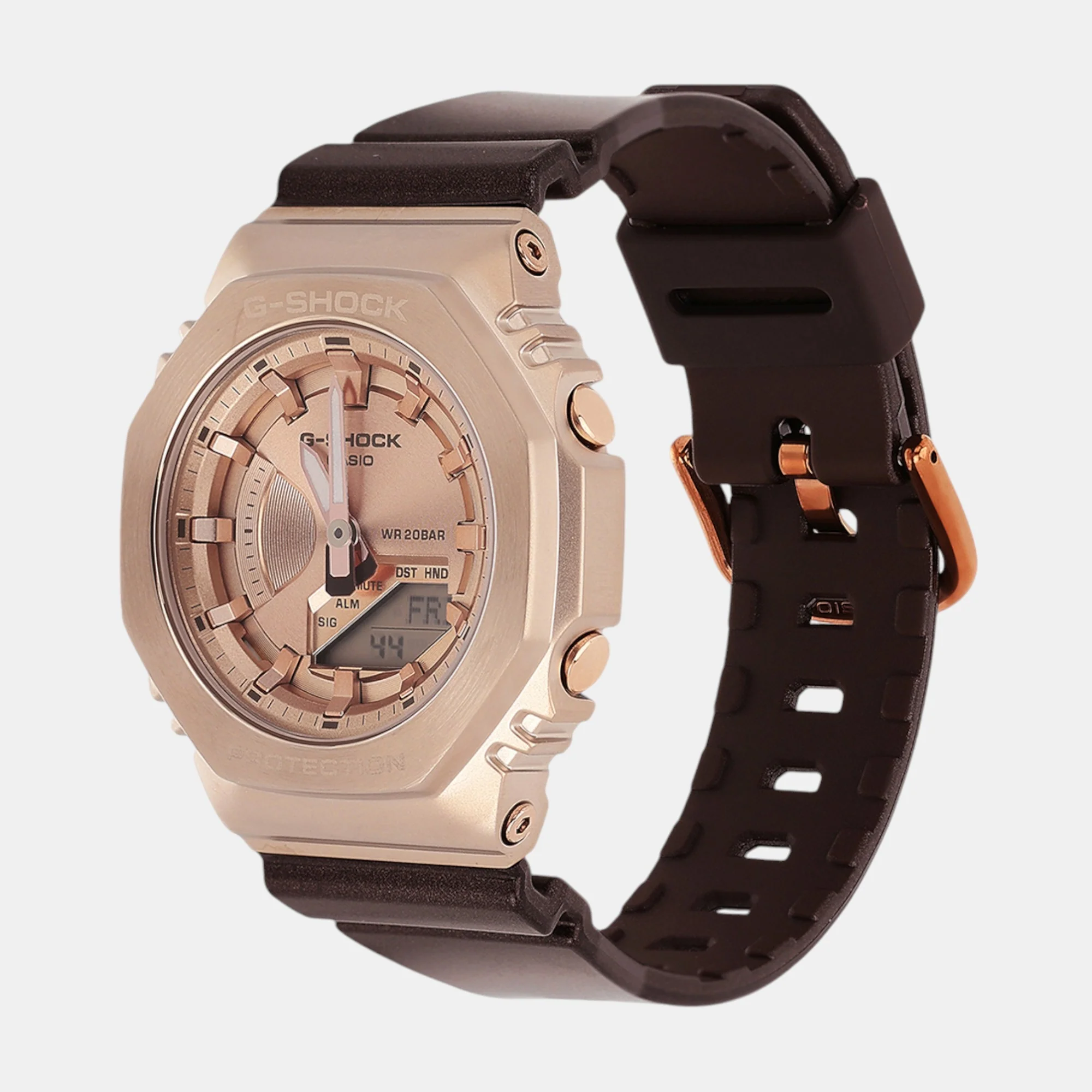 G-Shock Women Quartz Rose Gold Dial Analog-Digital Resin Watch G1574 - Image 3