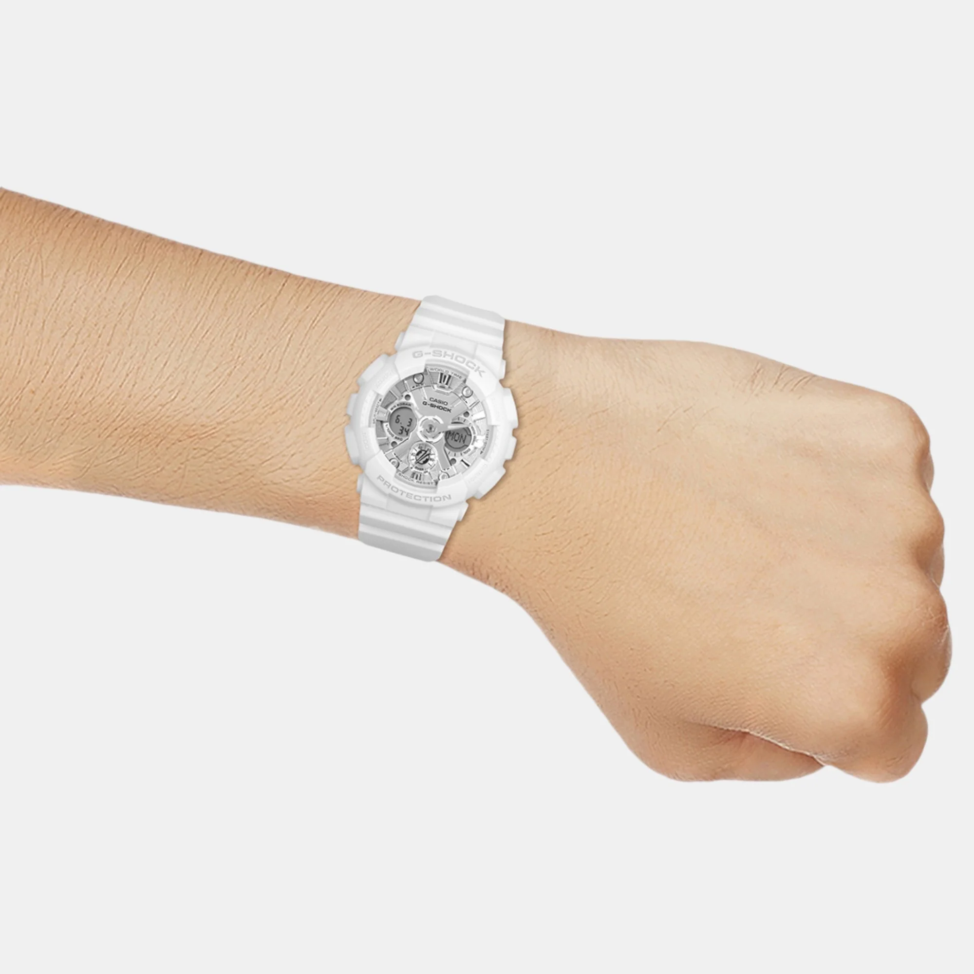 G-Shock Women Quartz White Dial Analog-Digital Resin Watch G1561 - Image 7
