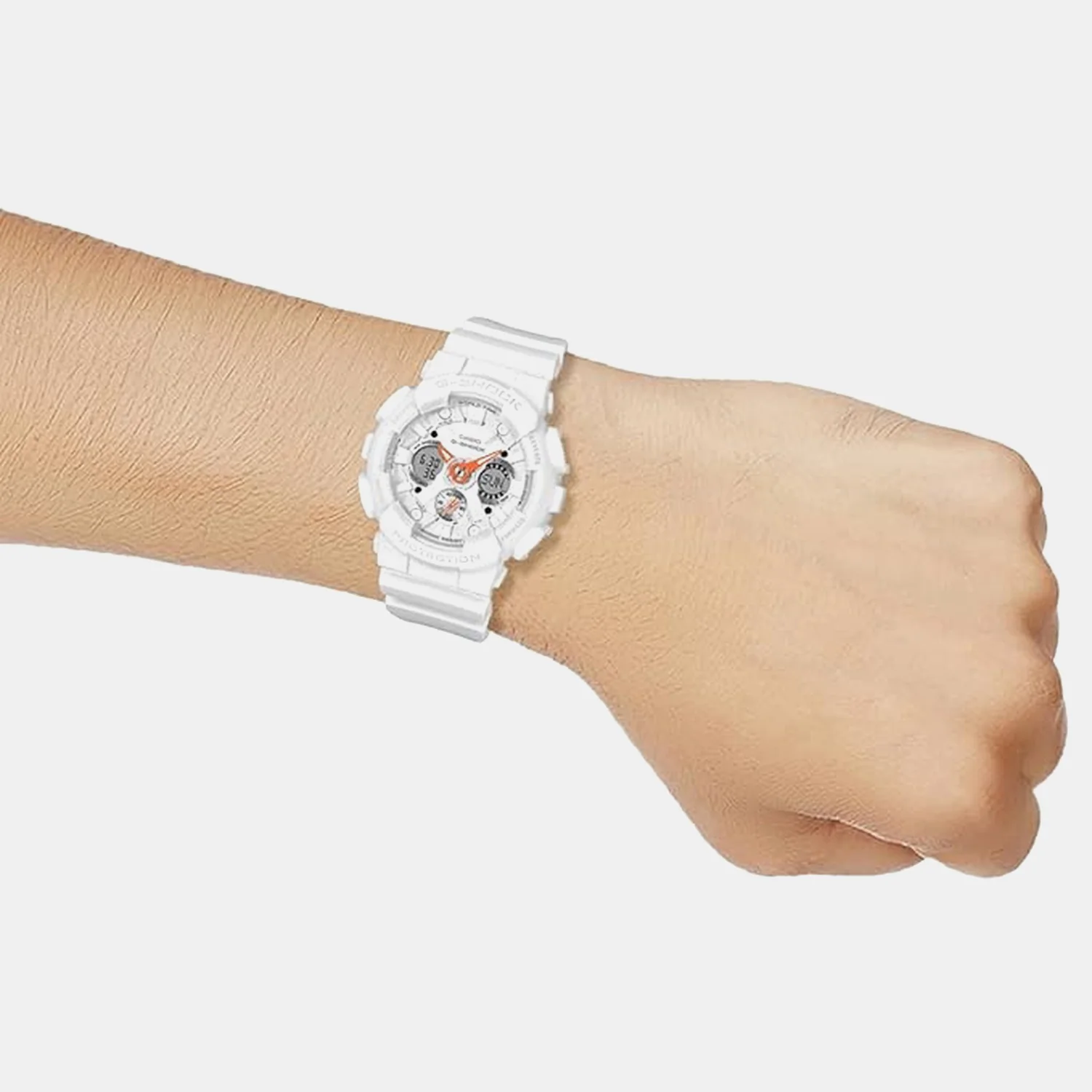 G-Shock Women Quartz White Dial Analog-Digital Resin Watch G1720 GMA-S120SA-7A1DR - Image 2