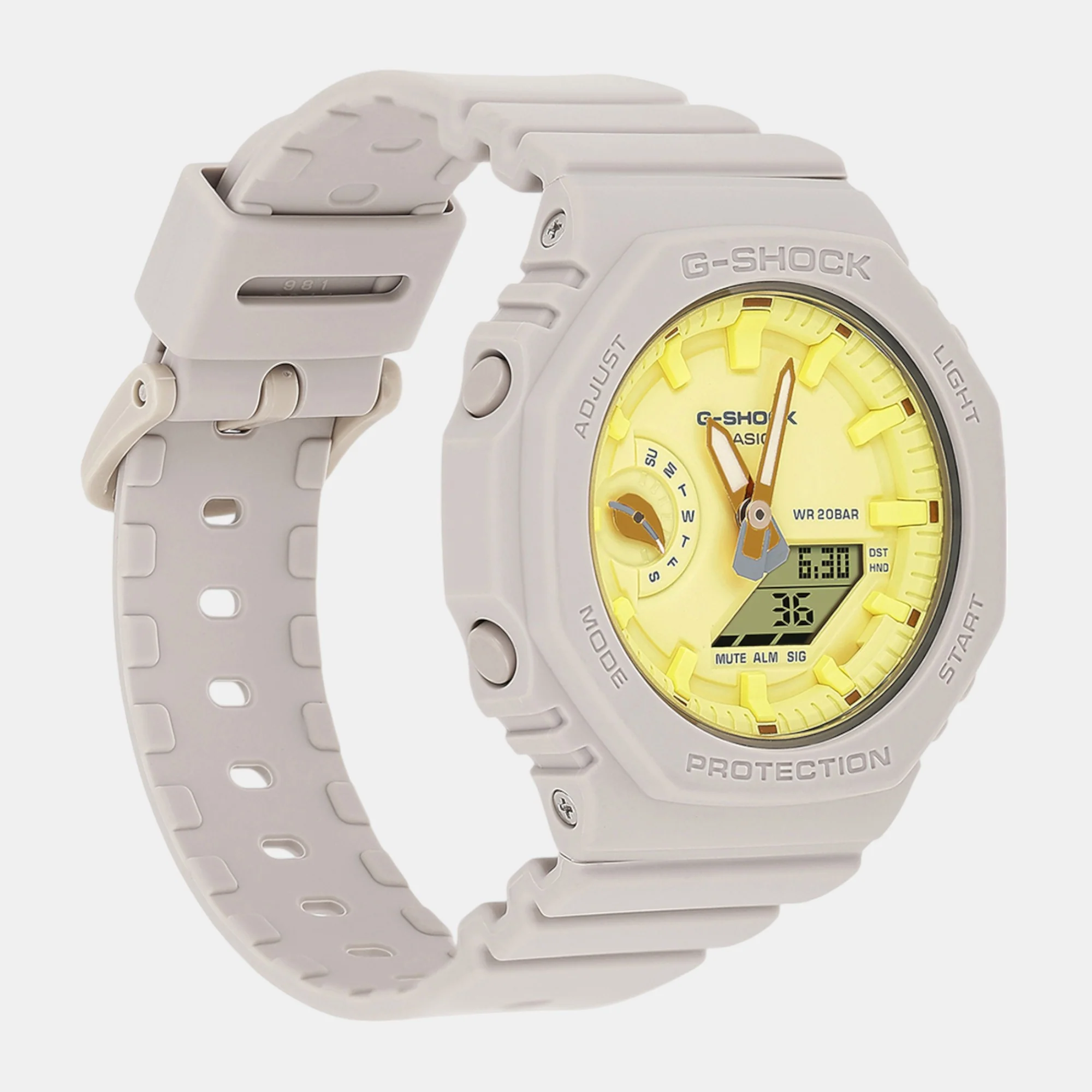 G-Shock Women Quartz Yellow Dial Analog-Digital Resin Watch G1499 - Image 3