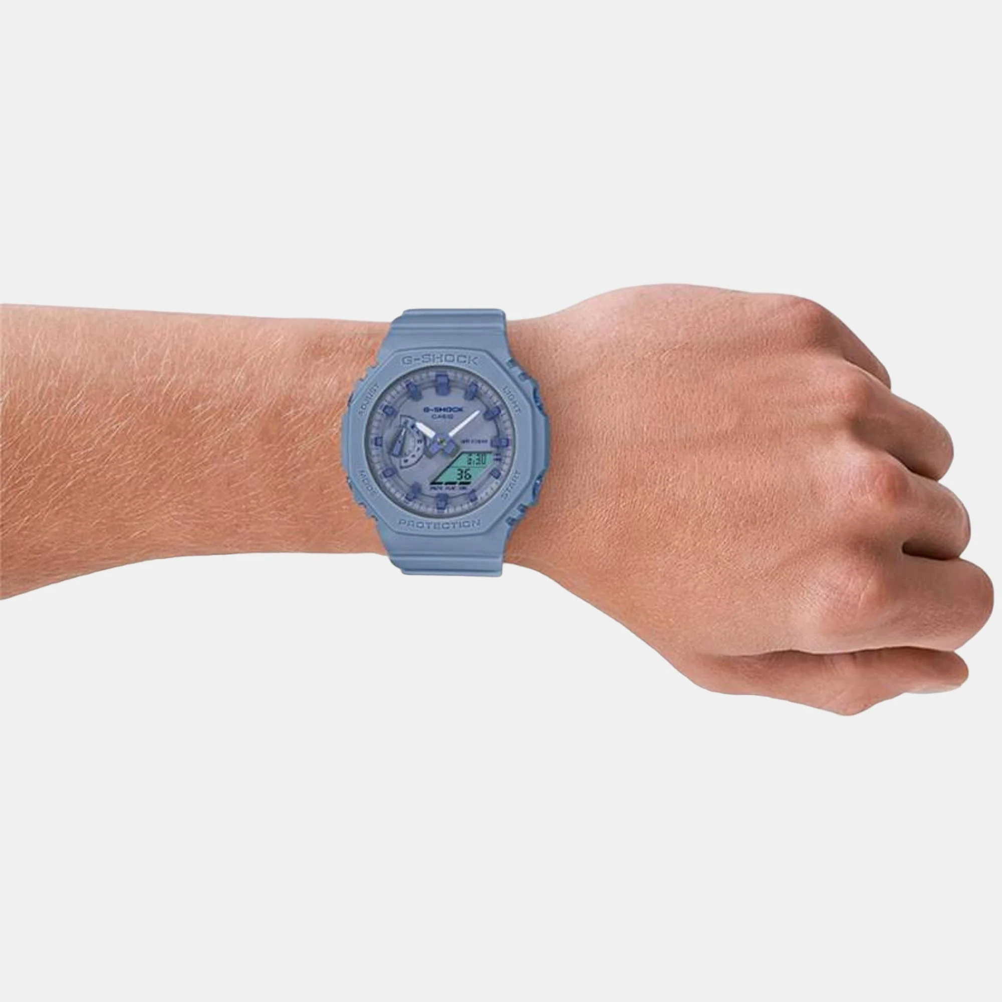 G-Shock Women Women Quartz Blue Dial Analog-Digital Resin Watch G1330 - Image 4
