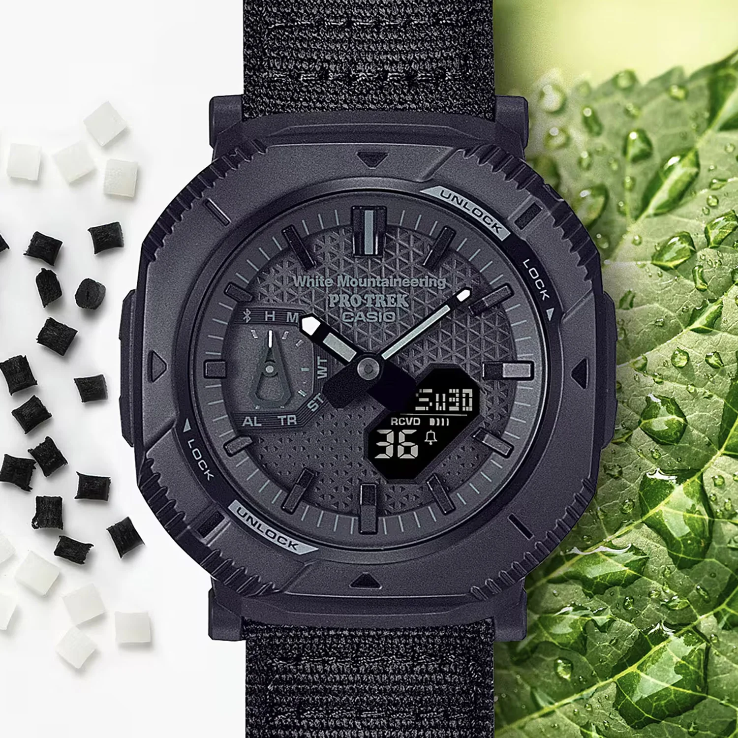 Protrek Men Quartz Black Dial Analog-Digital Resin Watch SL127 - Image 4