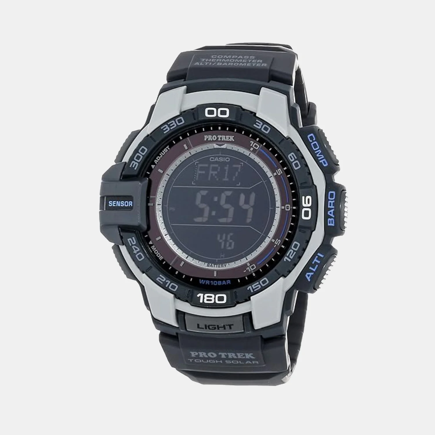 Protrek Men Quartz Black Dial Digital Resin Watch SL75 - Image 2