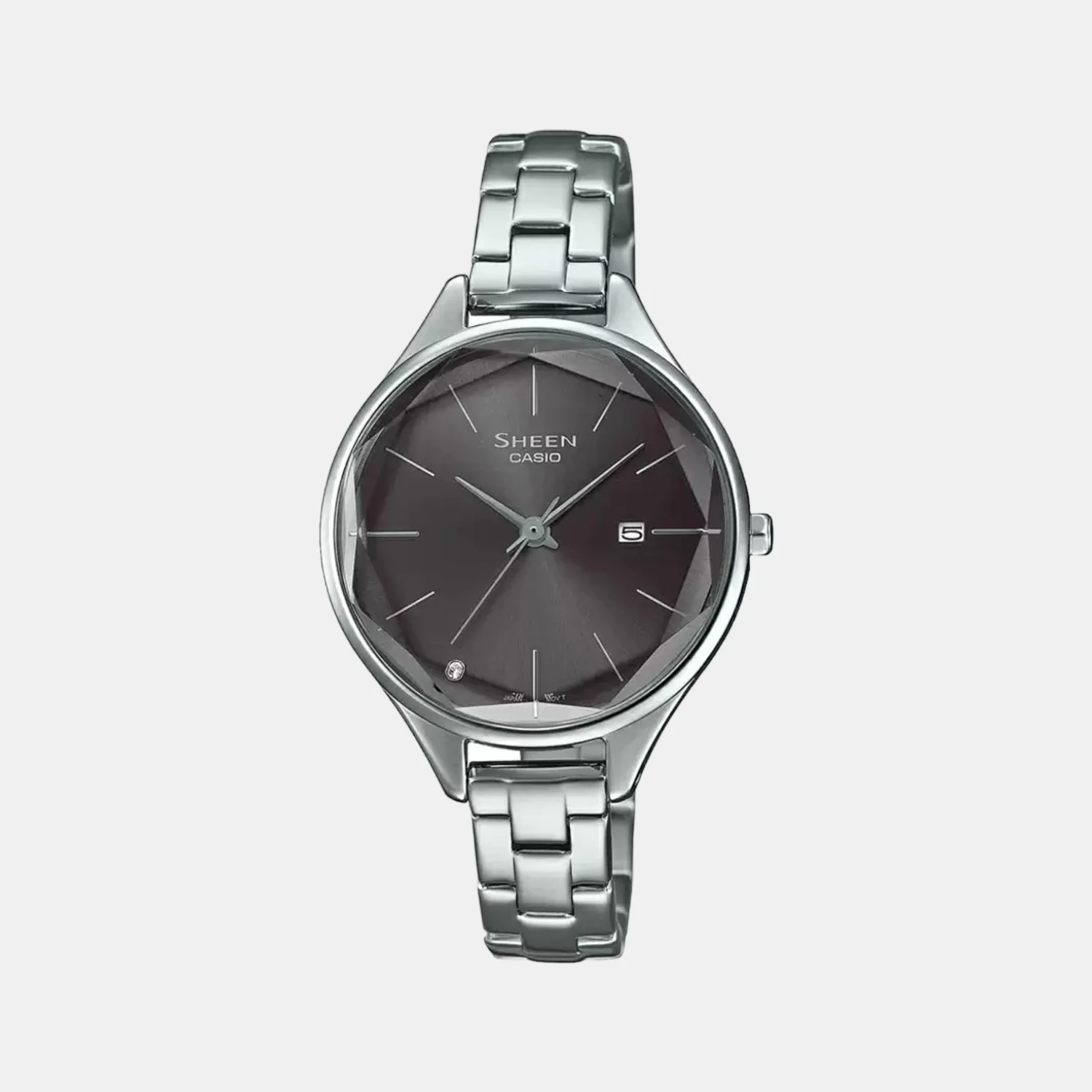 Sheen Women Quartz Black Dial Analog Stainless Steel Watch SH250