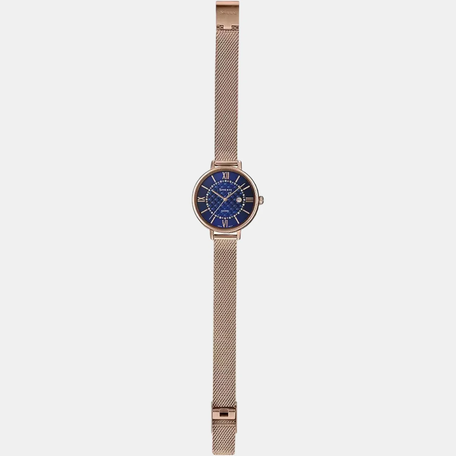 Sheen Women Quartz Blue Dial Analog Stainless Steel Watch SH219 - Image 6