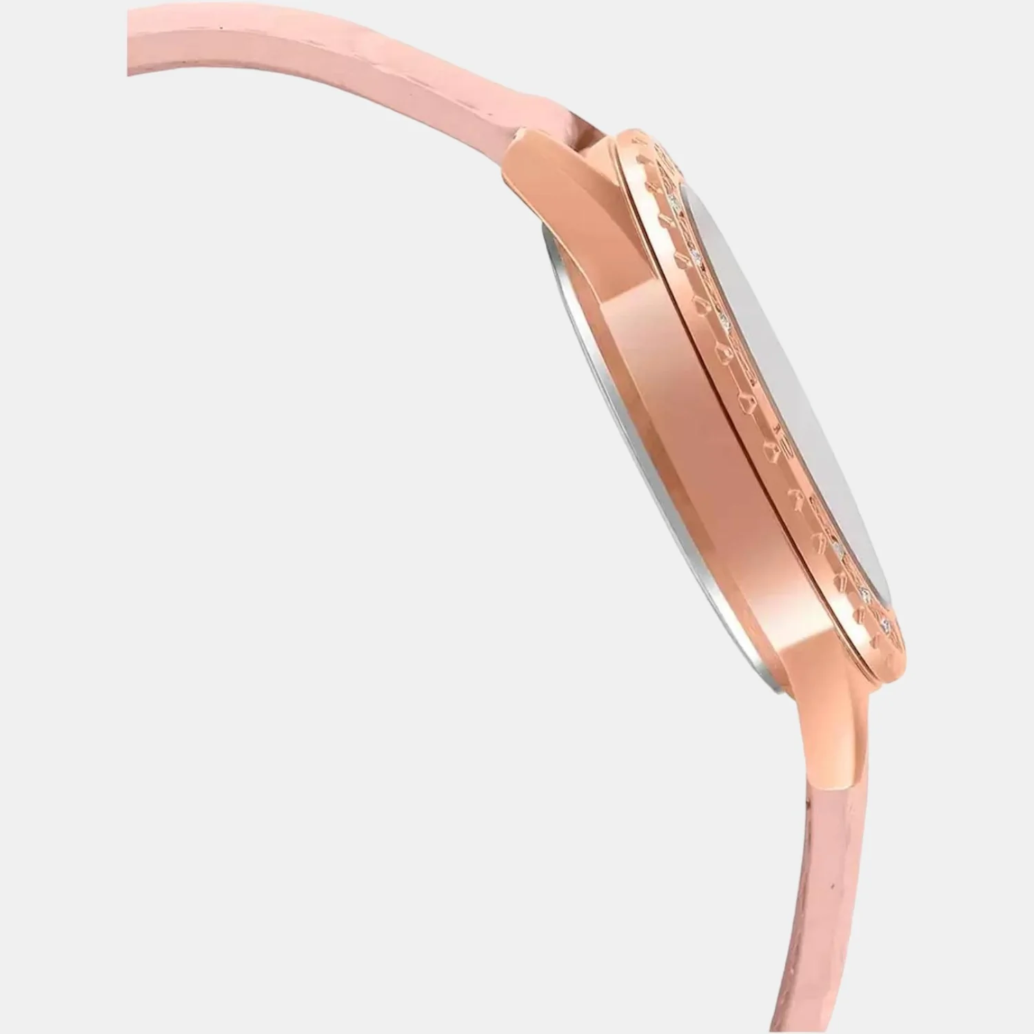 Sheen Women Quartz Gold Dial Analog Leather Watch SH203 - Image 3