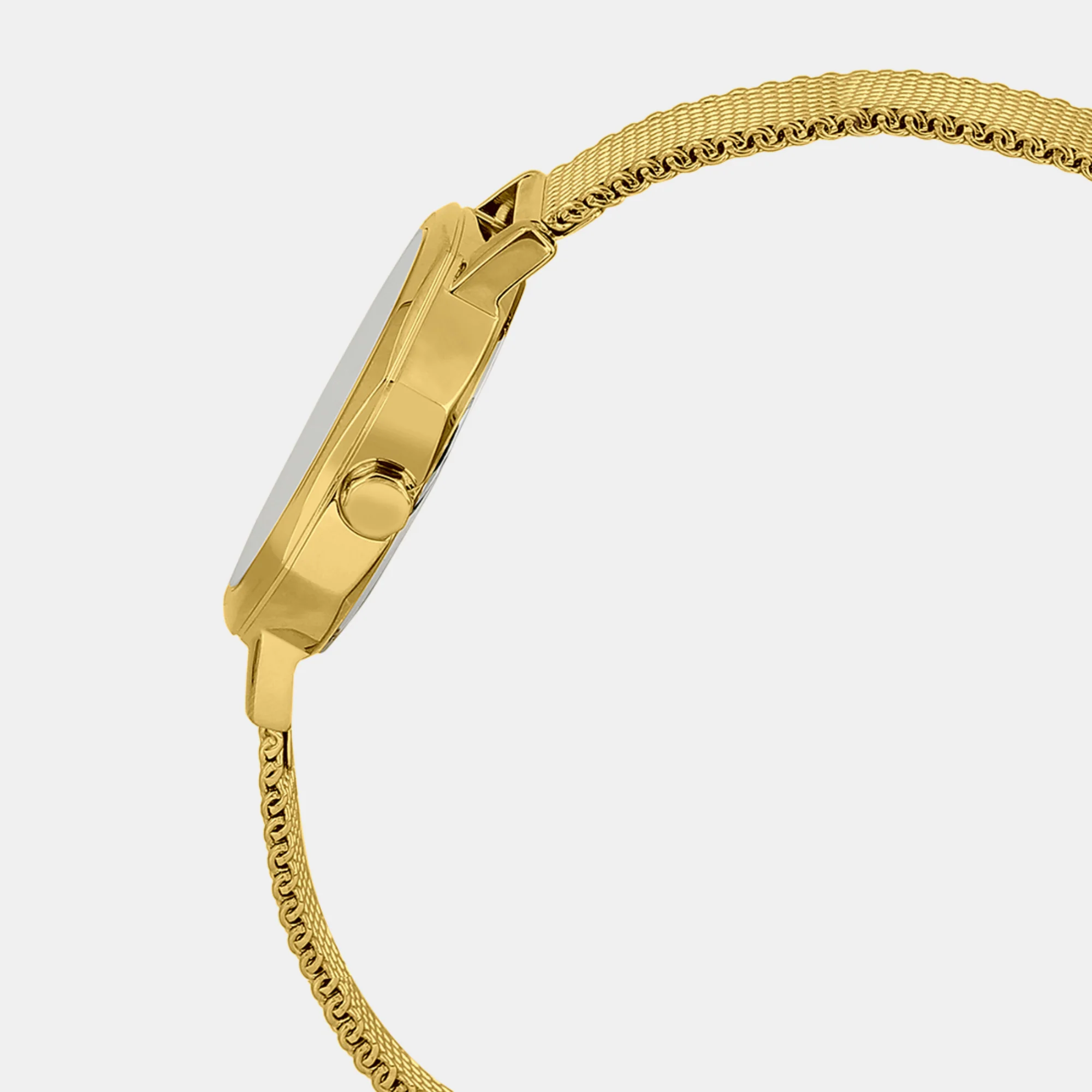 Sheen Women Quartz Gold Dial Analog Stainless Steel Watch SH289 - Image 2