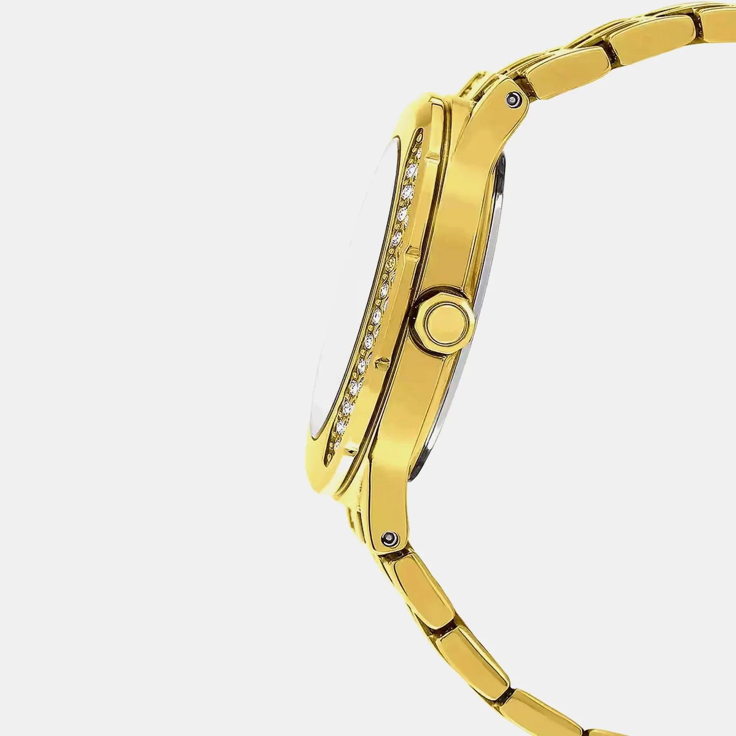 Sheen Women Quartz Gold Dial Analog Stainless Steel Watch SX138 - Image 3