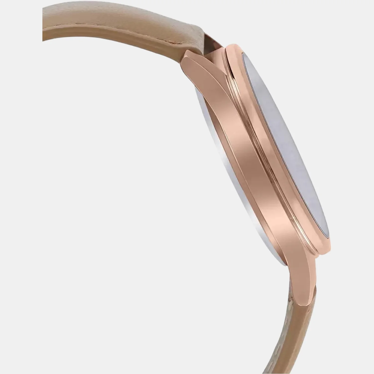 Sheen Women Quartz Rose Gold Dial Chronograph Leather Watch SH214 - Image 4
