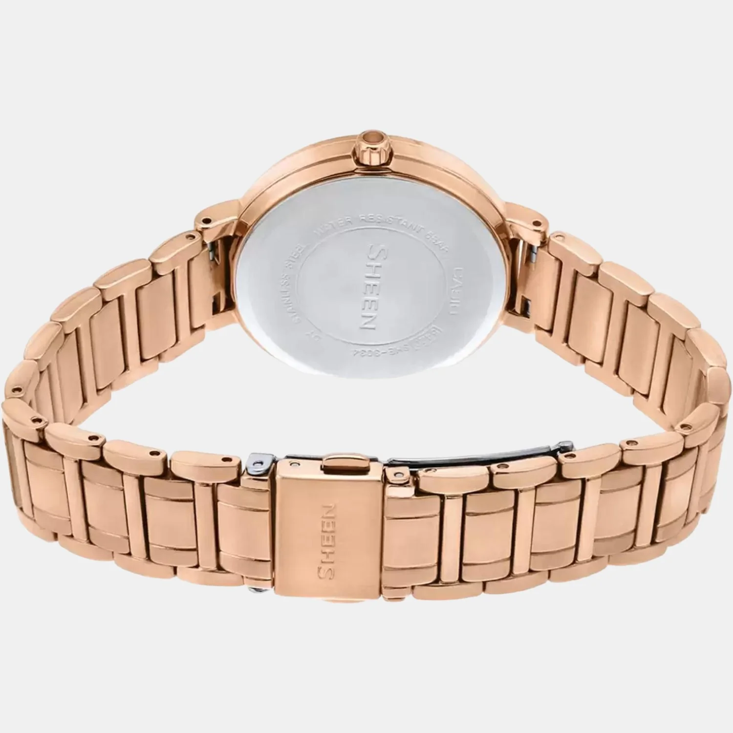 Sheen Women Quartz Gold Dial Chronograph Stainless Steel Watch SX124 - Image 5