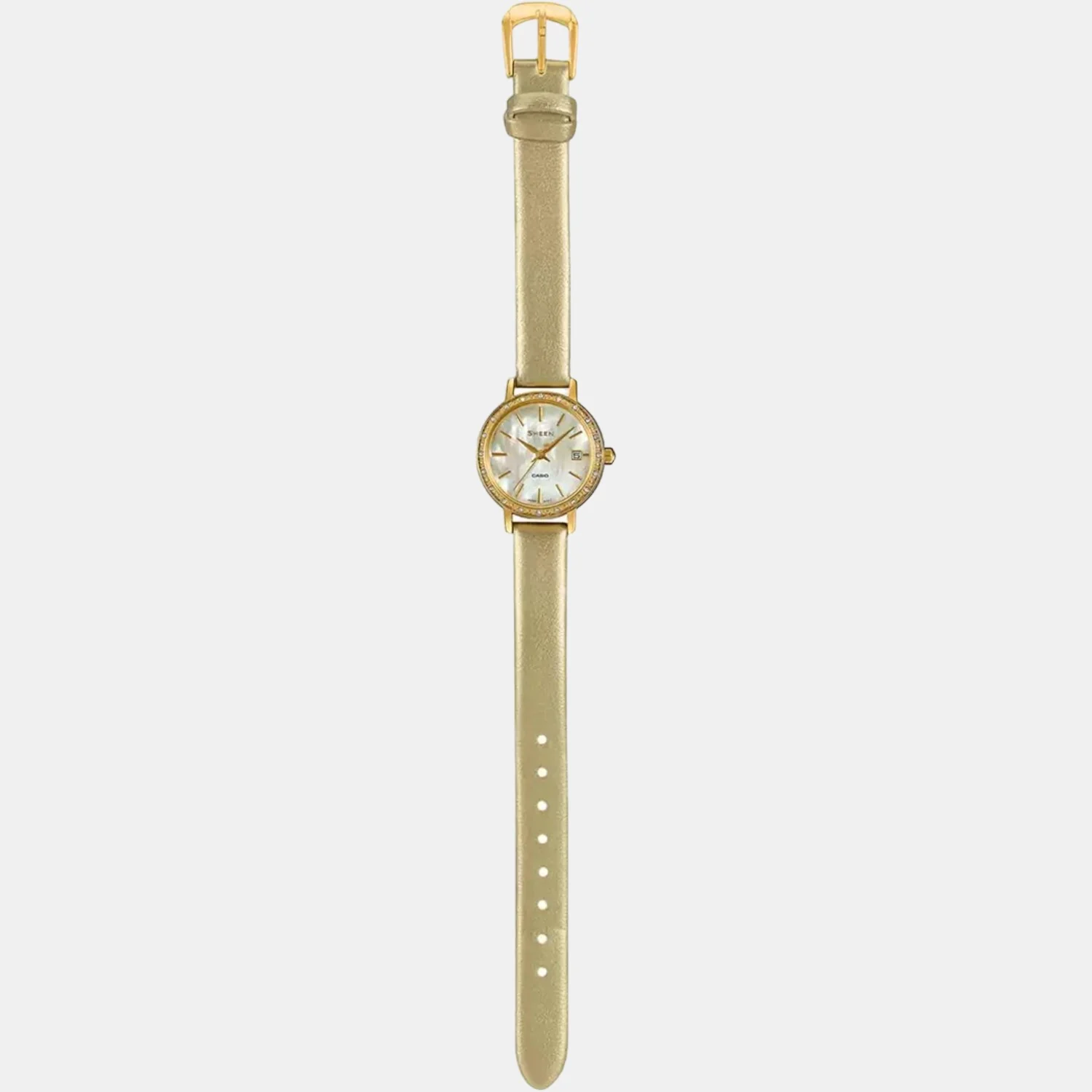Sheen Women Quartz Mother Of Pearl Dial Analog Leather Watch SH224 - Image 6