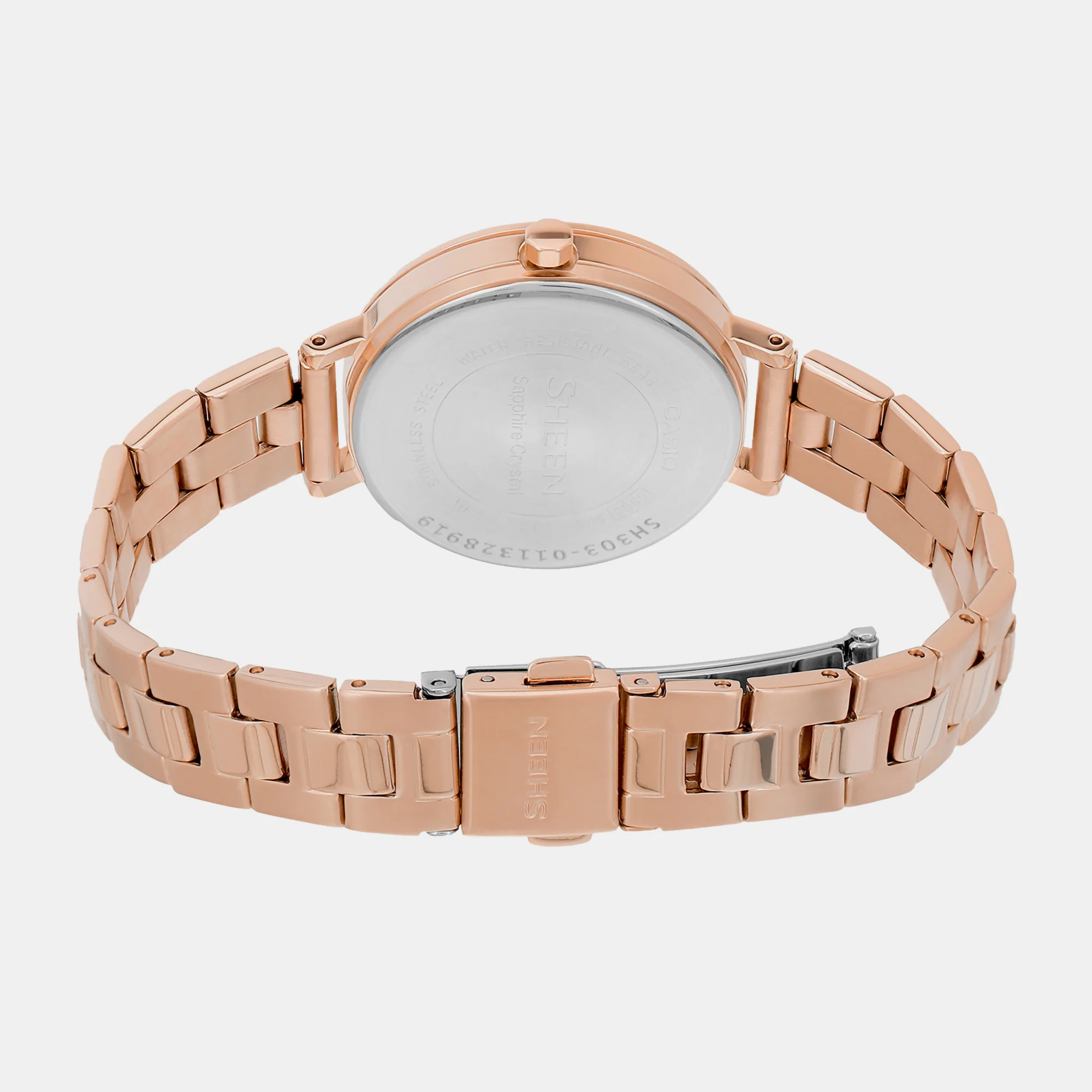 Sheen Women Quartz Pink Gold Dial Analog Stainless Steel Watch SH303 - Image 6