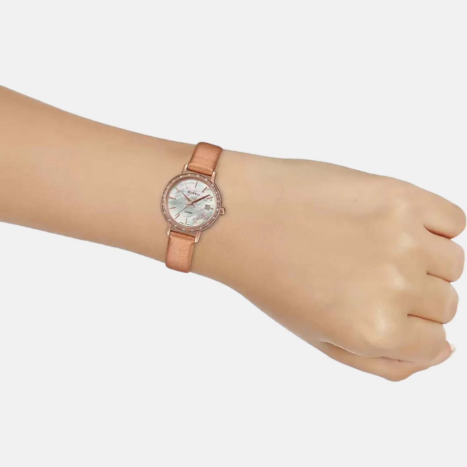 Sheen Women Quartz Mother of Pearl Dial Analog Watch SH226 - Image 6