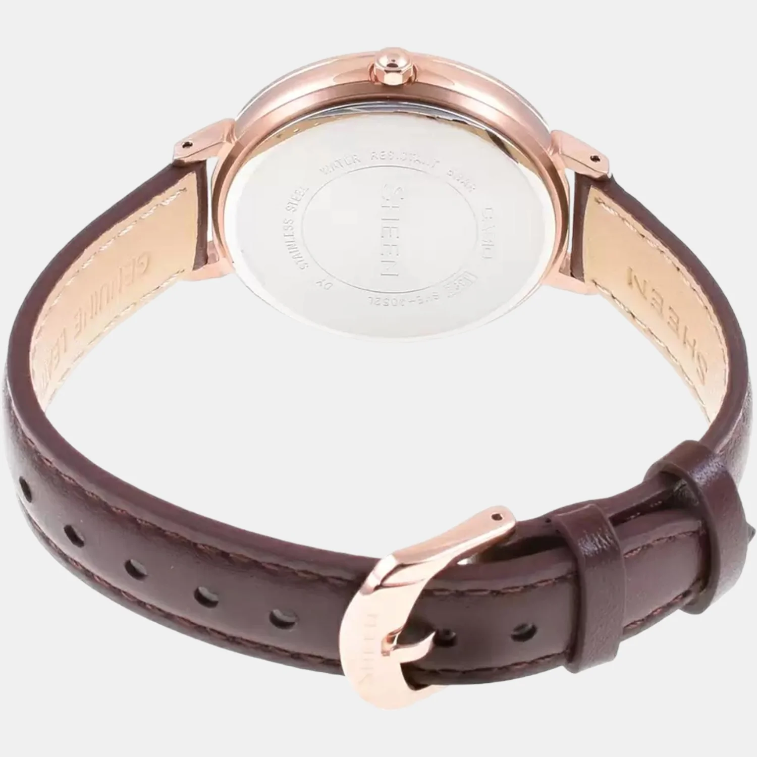 Sheen Women Quartz Mother of Pearl Dial Analog Leather Watch SX244 - Image 5