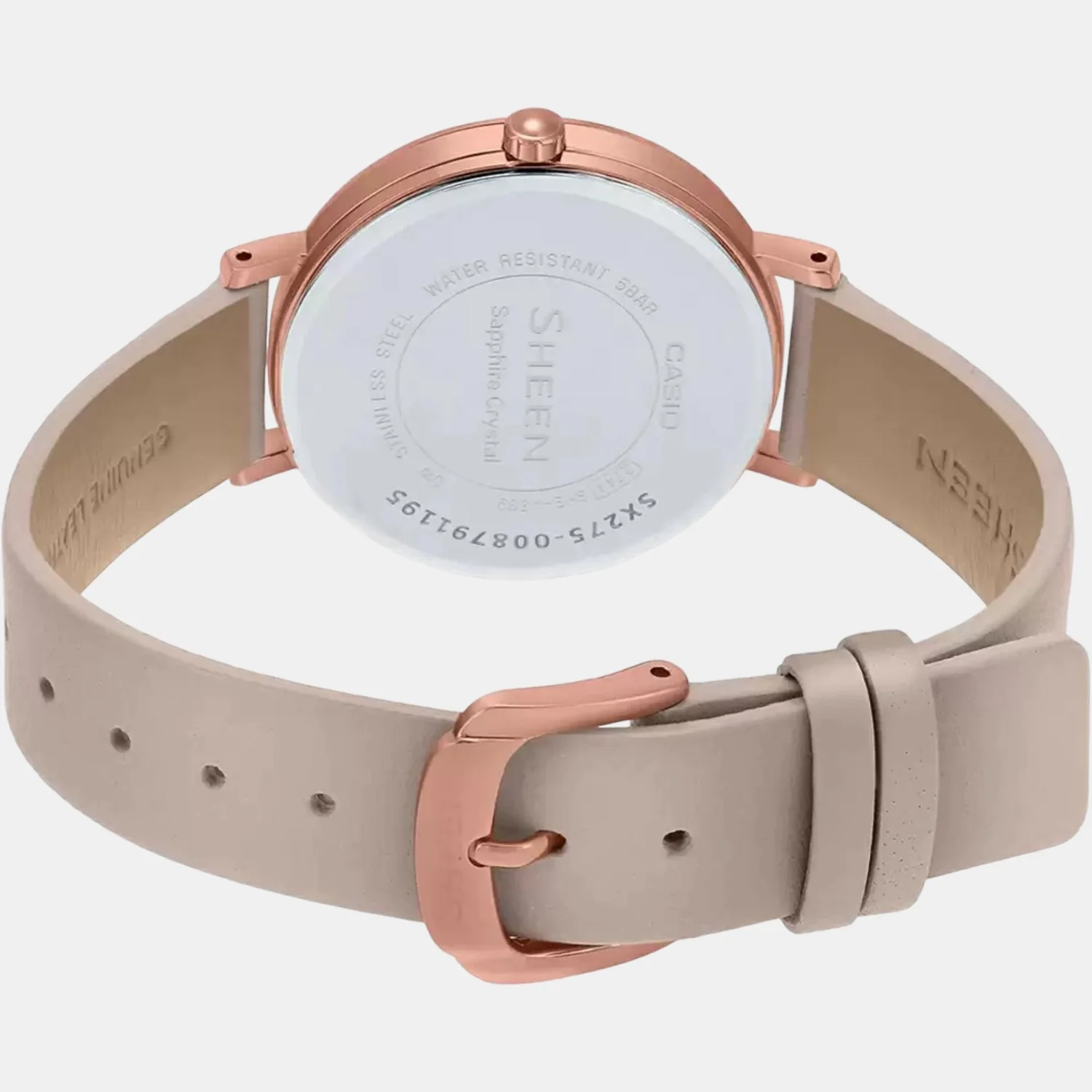 Sheen Women Quartz Rose Gold Dial Analog Leather Watch SX275 - Image 4
