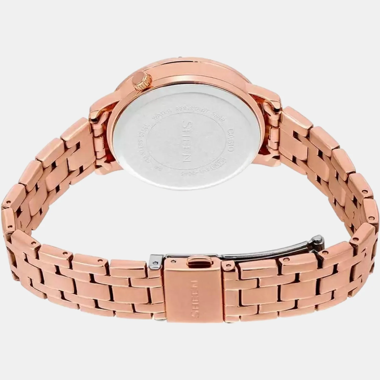 Sheen Women Quartz Rose Gold Dial Chronograph Stainless Steel Watch SX260 - Image 2