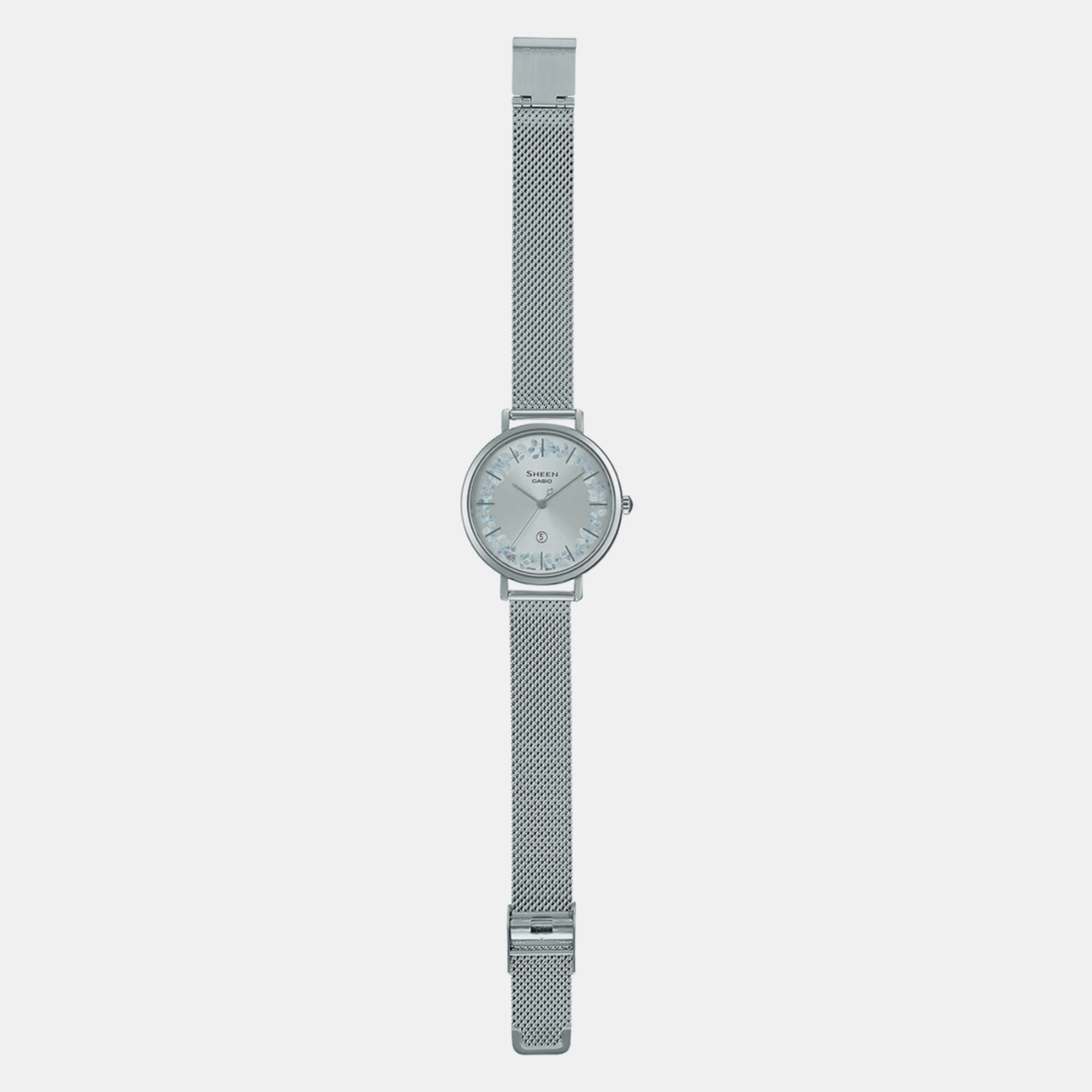 Sheen Women Quartz Silver Dial Analog Mesh Watch SH282 - Image 6