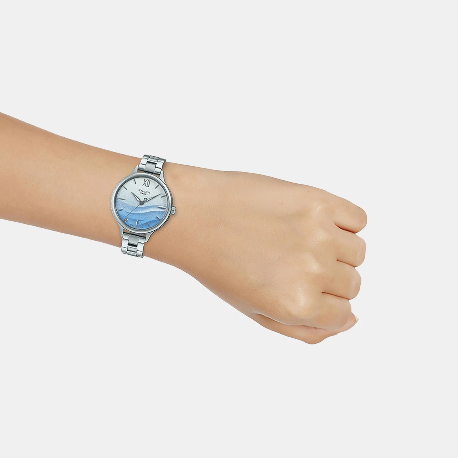 Sheen Women Quartz Dual Tone Dial Analog Stainless Steel Watch SH271 - Image 5